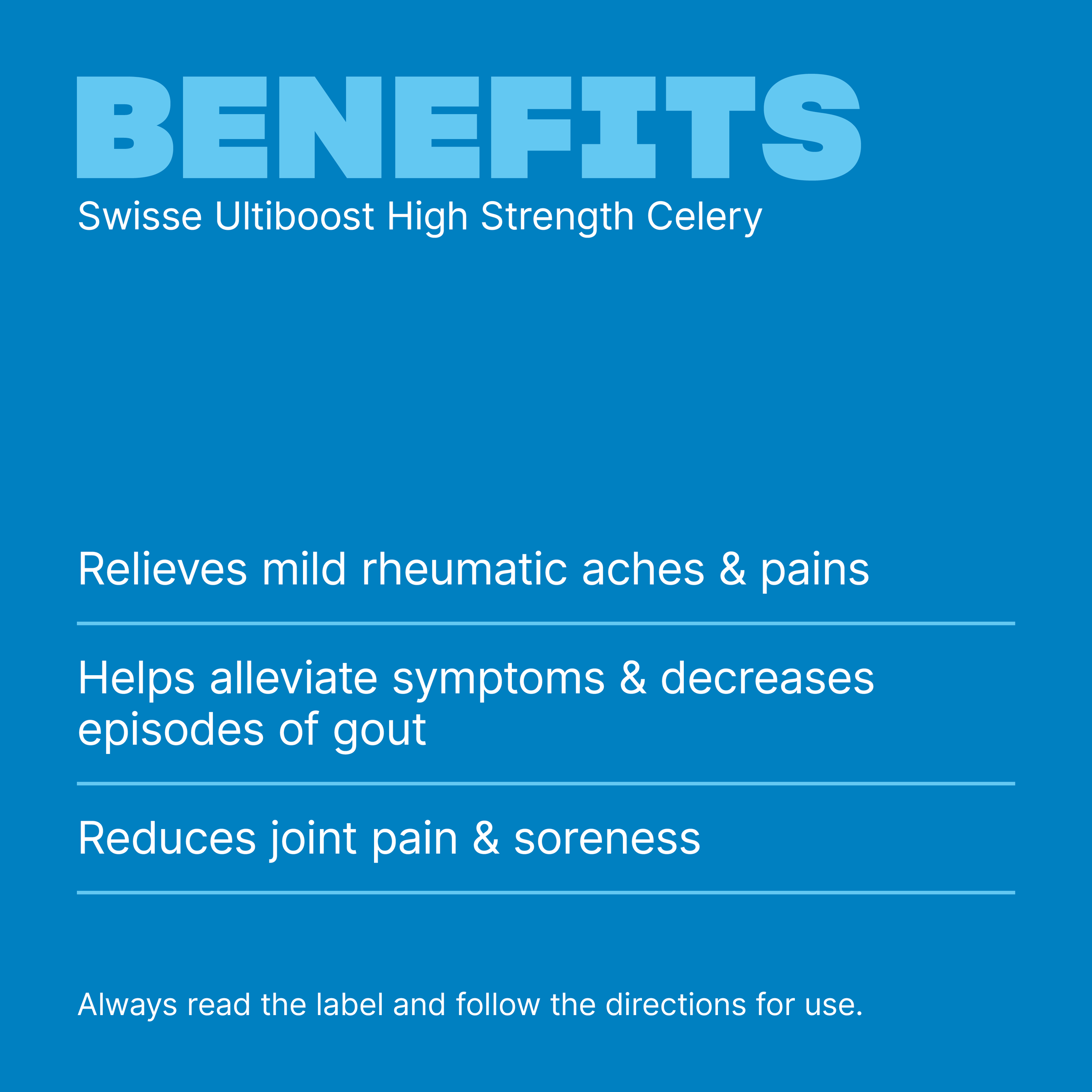 SWISSE ULTIBOOST HIGH STRENGTH CELERY 50 CAPSULES - Image 3