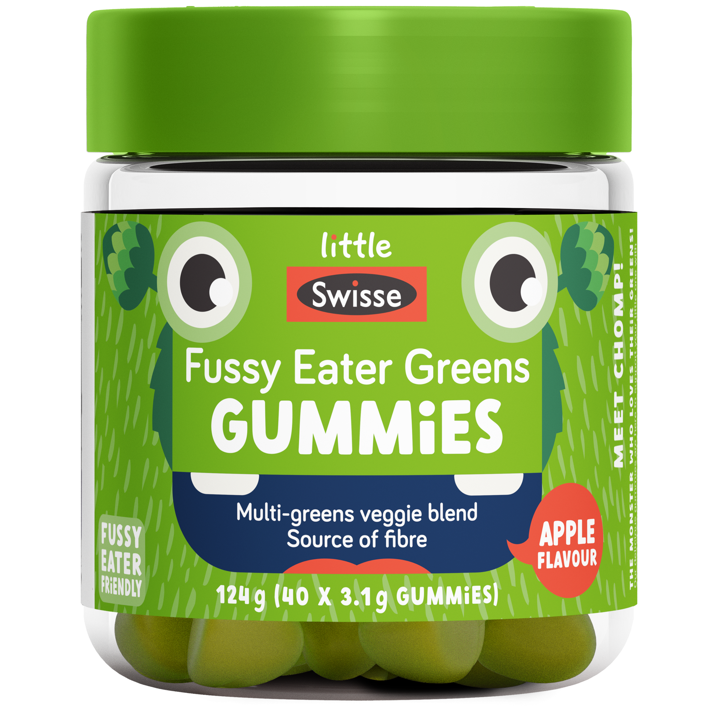 LITTLE SWISSE FUSSY EATER GREENS GUMMIES 40 PASTILLES