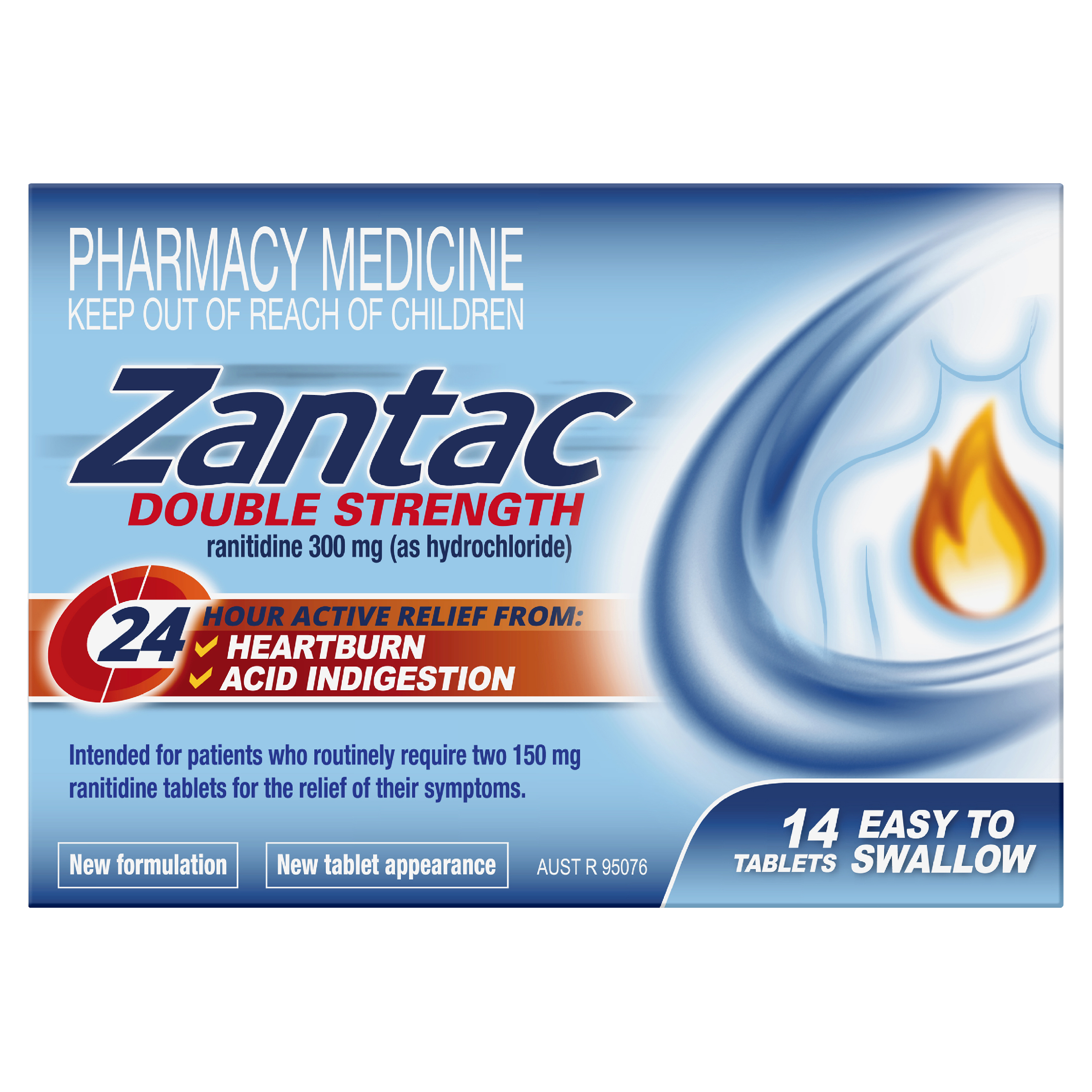 ZANTAC DOUBLE STRENGTH 300MG 14 TABLETS - Image 2