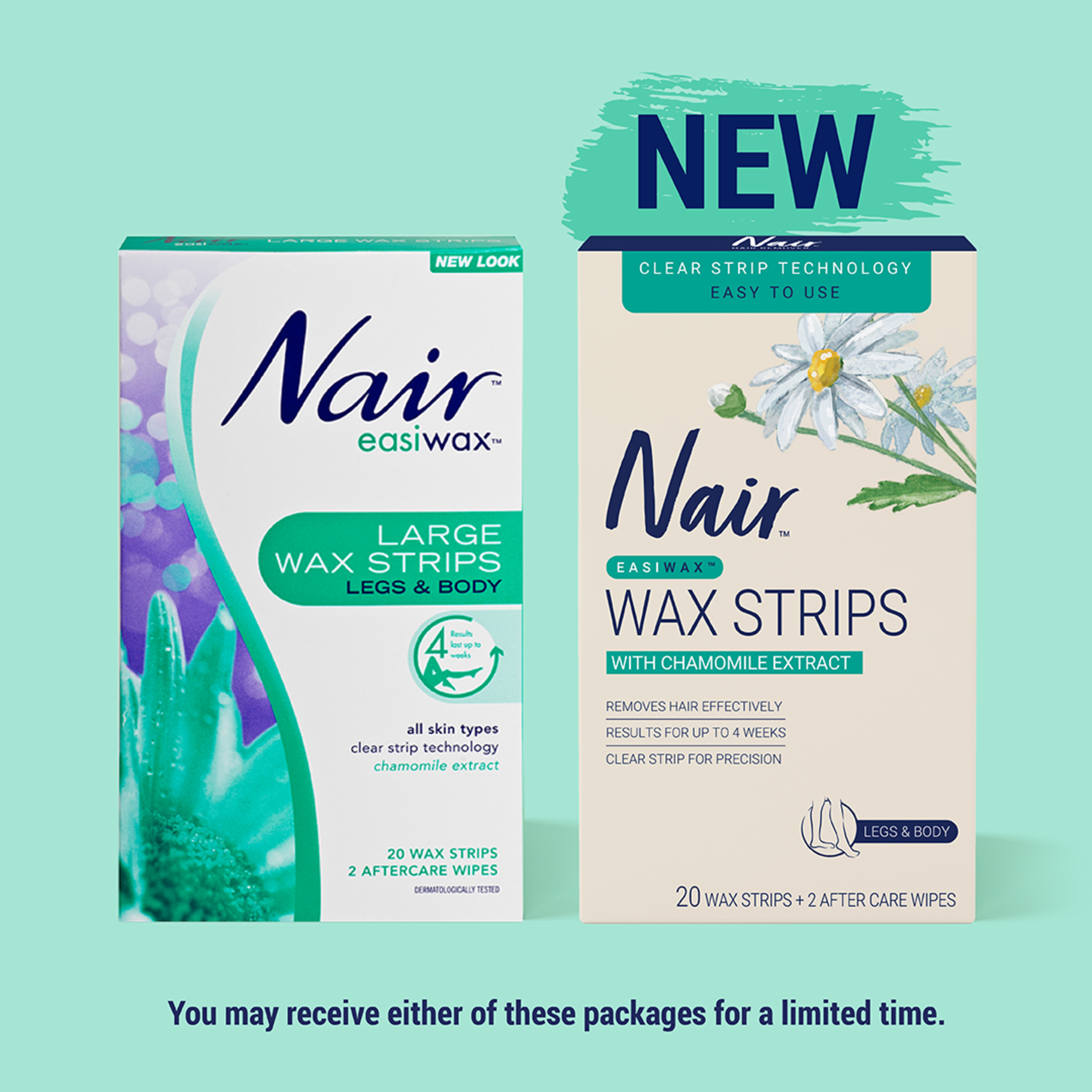 NAIR EASIWAX WAX STRIPS LARGE LEGS & BODY 20 PACK - Image 4