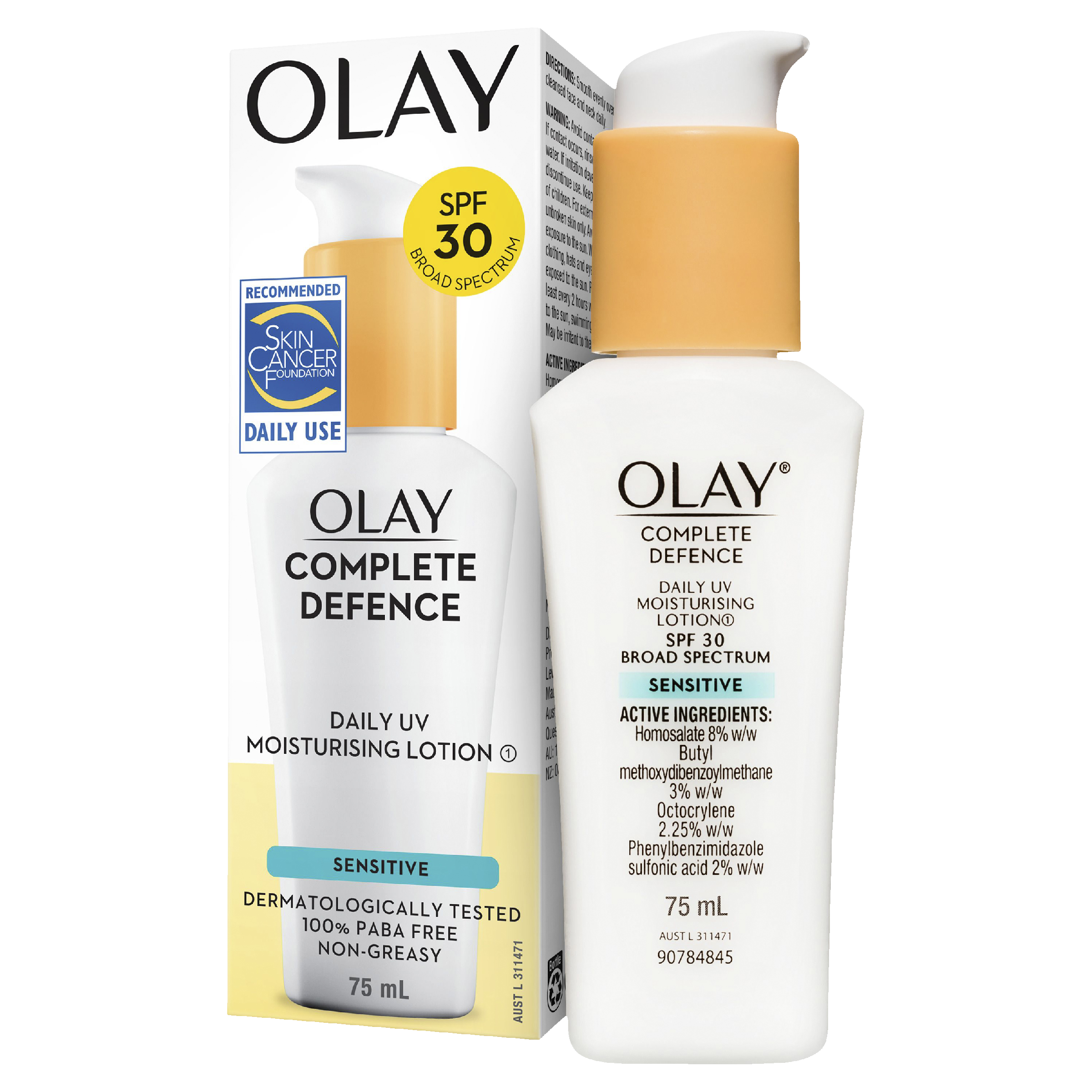 OLAY COMPLETE DEFENCE SENSITIVE UV MOISTURISER SPF30 75ML - Image 5