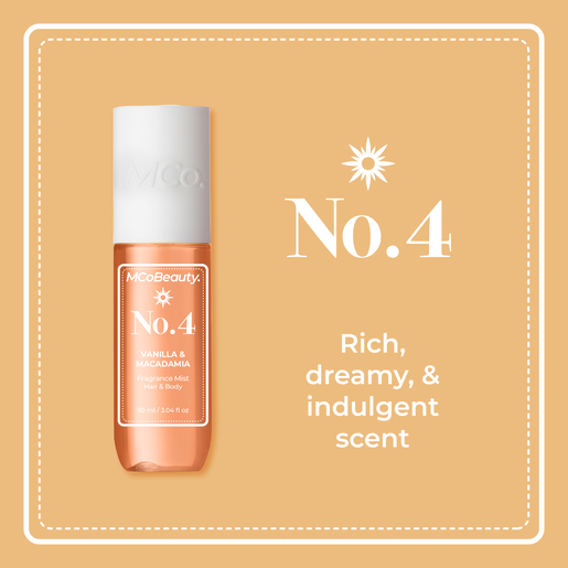 MCO BEAUTY FRAGRANCE MIST NO.4 VANILLA & MACADAMIA 90ML - Image 2