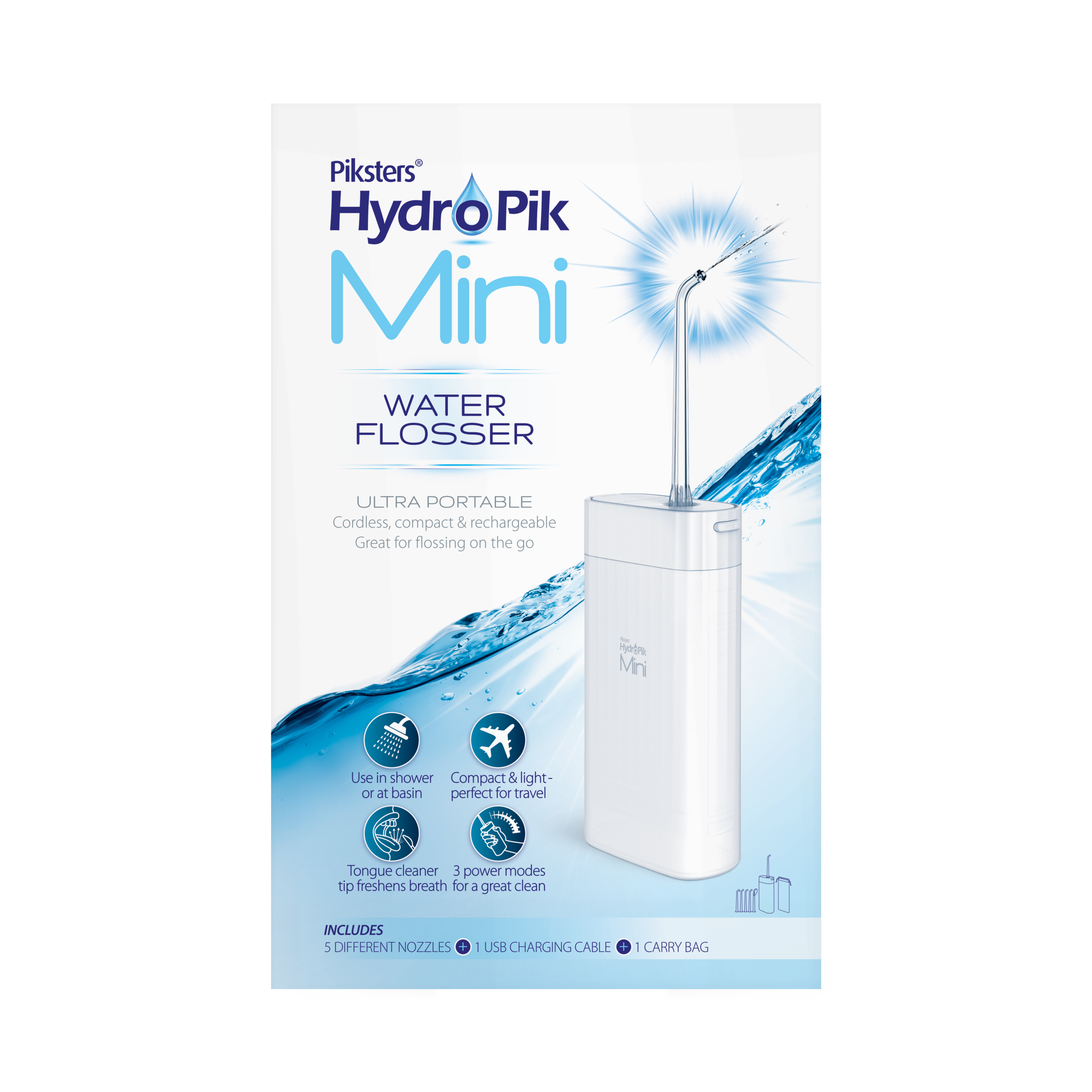 PIKSTERS HYDROPIK WATER FLOSSER CORDLESS MINI - Image 2