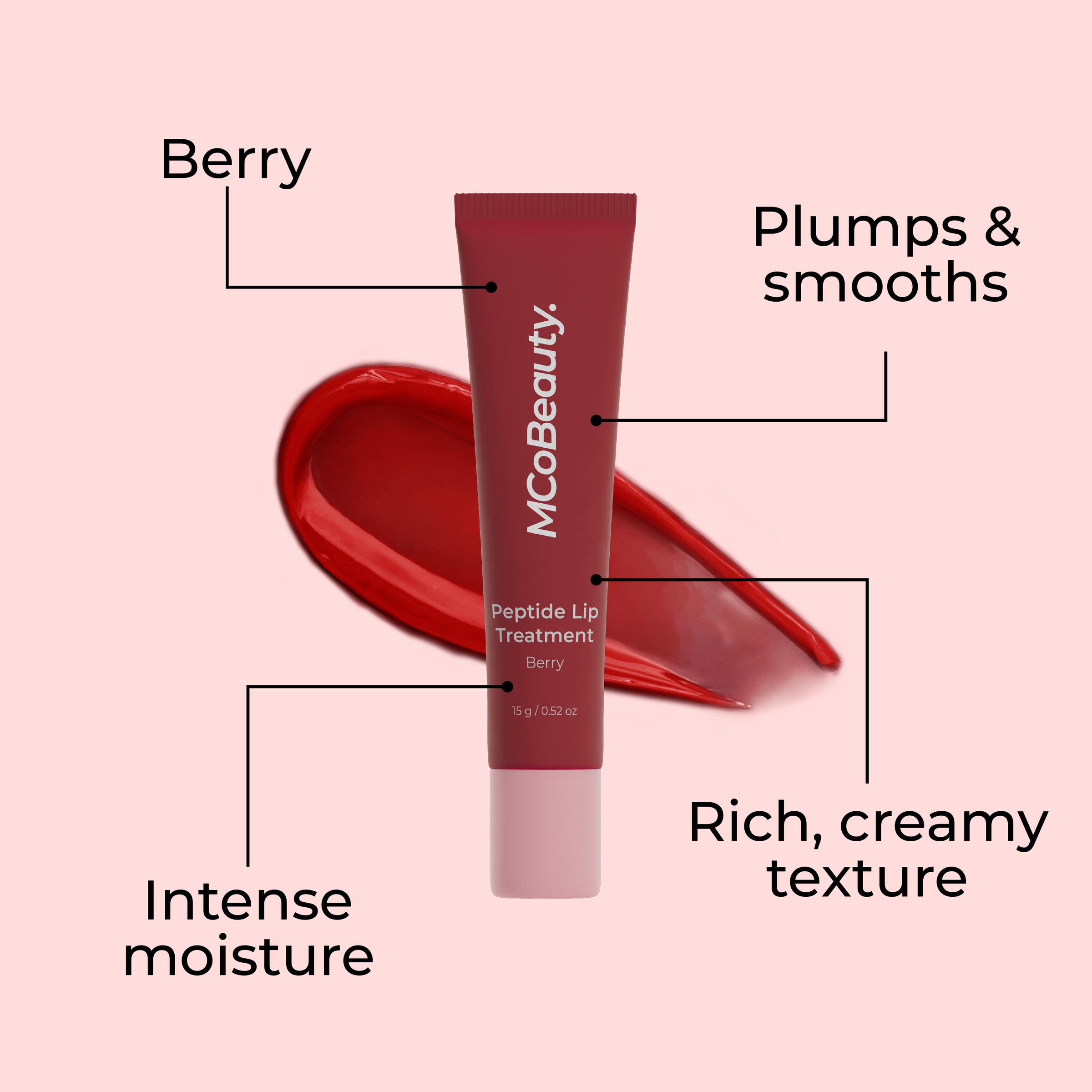 MCO BEAUTY PEPTIDE LIP TREATMENT TINT BERRY 15G - Image 2