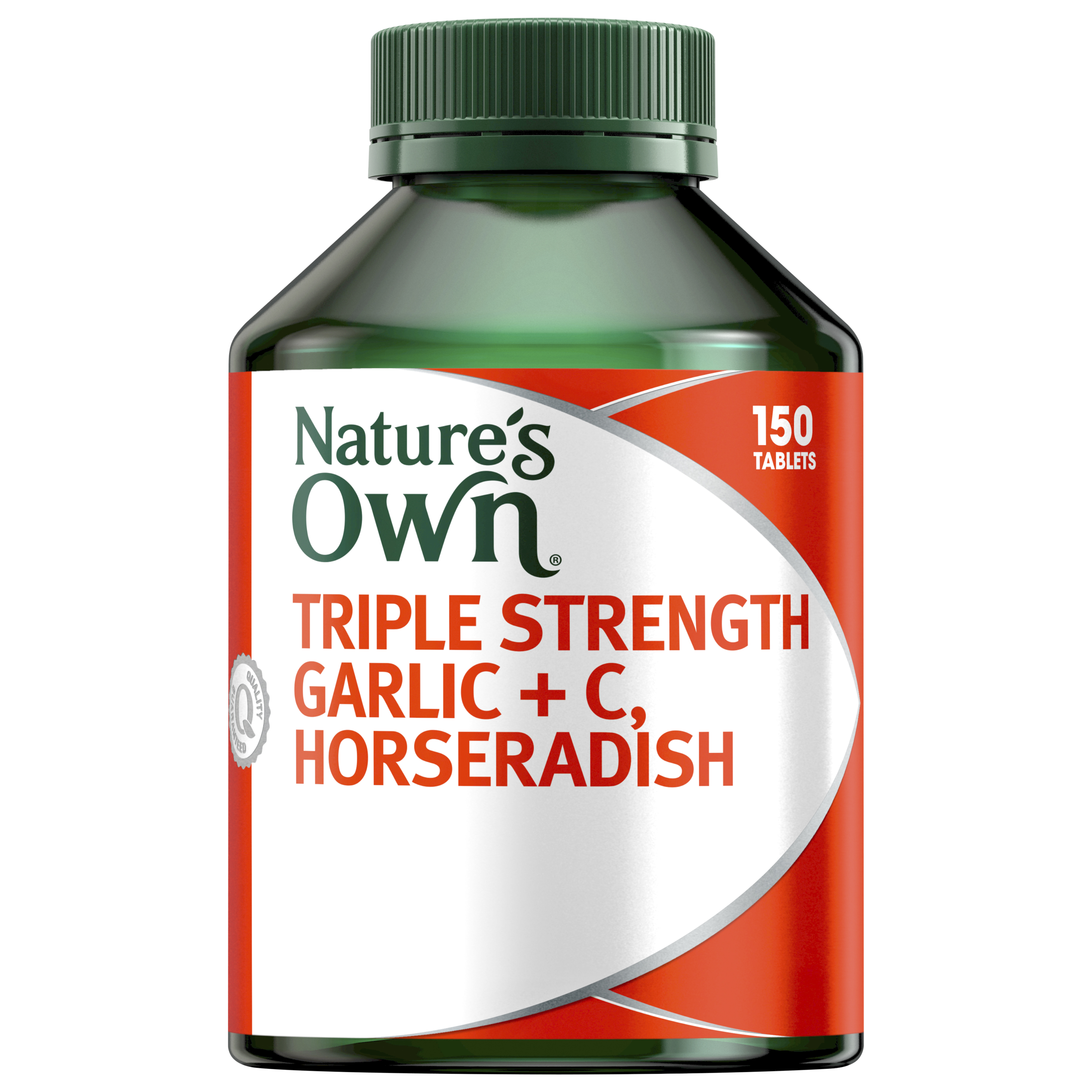 NATURES OWN TRIPLE STRENGTH GARLIC + C HORSERADISH TABLETS 150 - Image 10