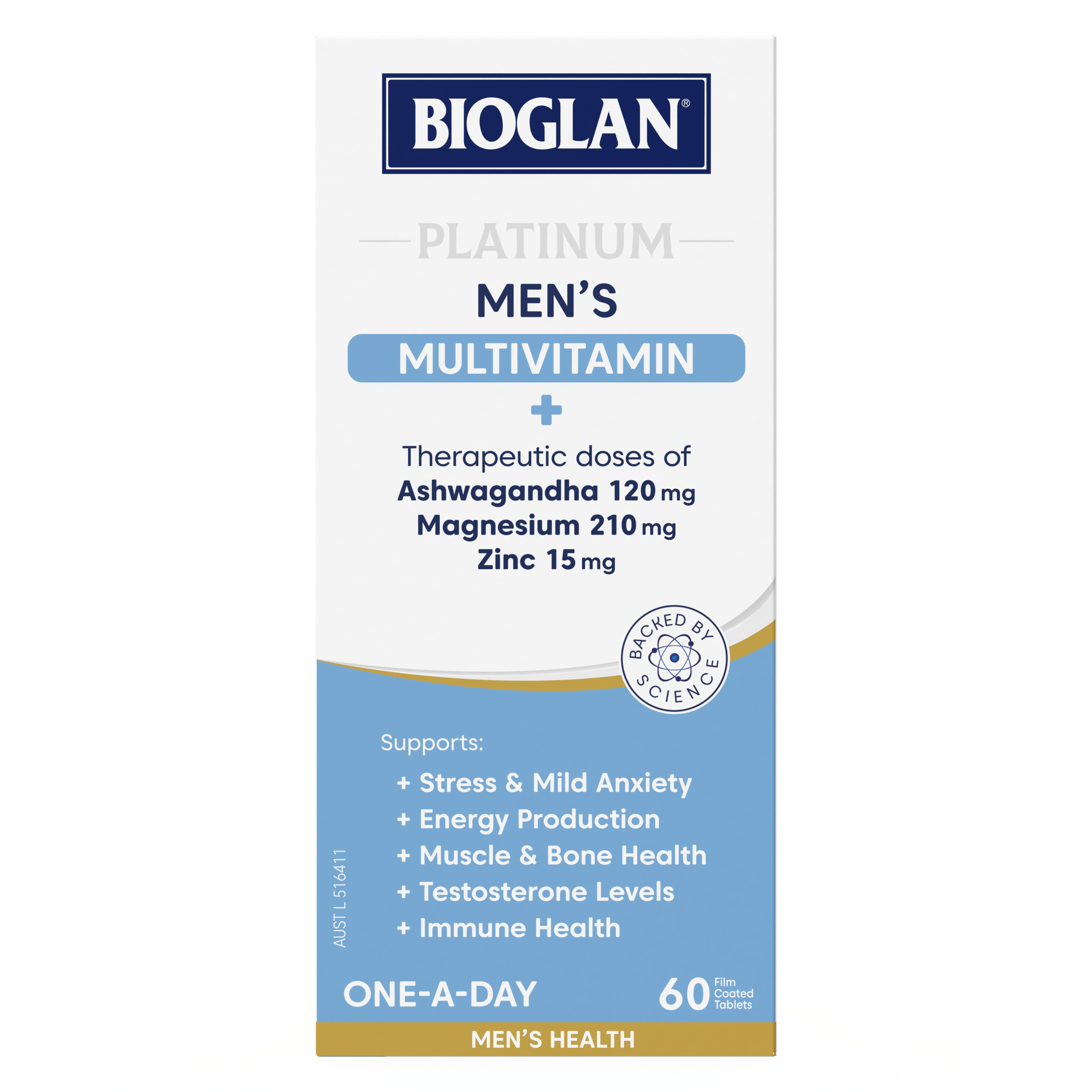 BIOGLAN PLATINUM MEN'S MULTIVITAMIN 60 TABLETS - Image 2