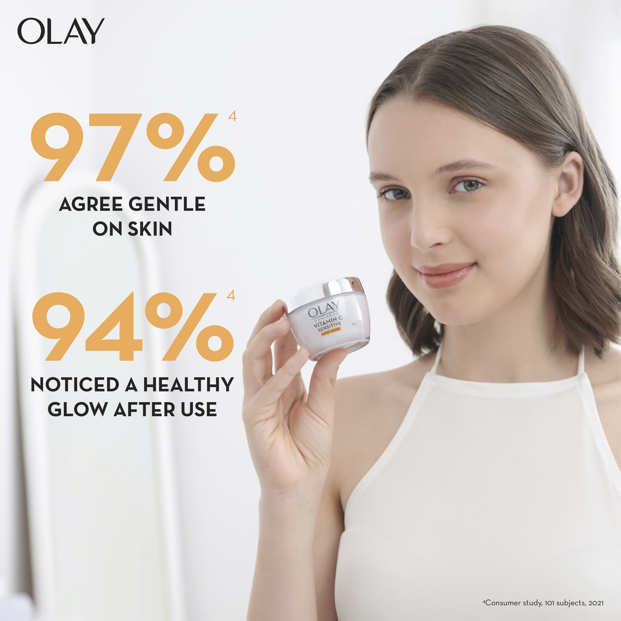 OLAY LUMINOUS VITAMIN C SENSITIVE BRIGHTENING MOISTURISER 50 - Image 10