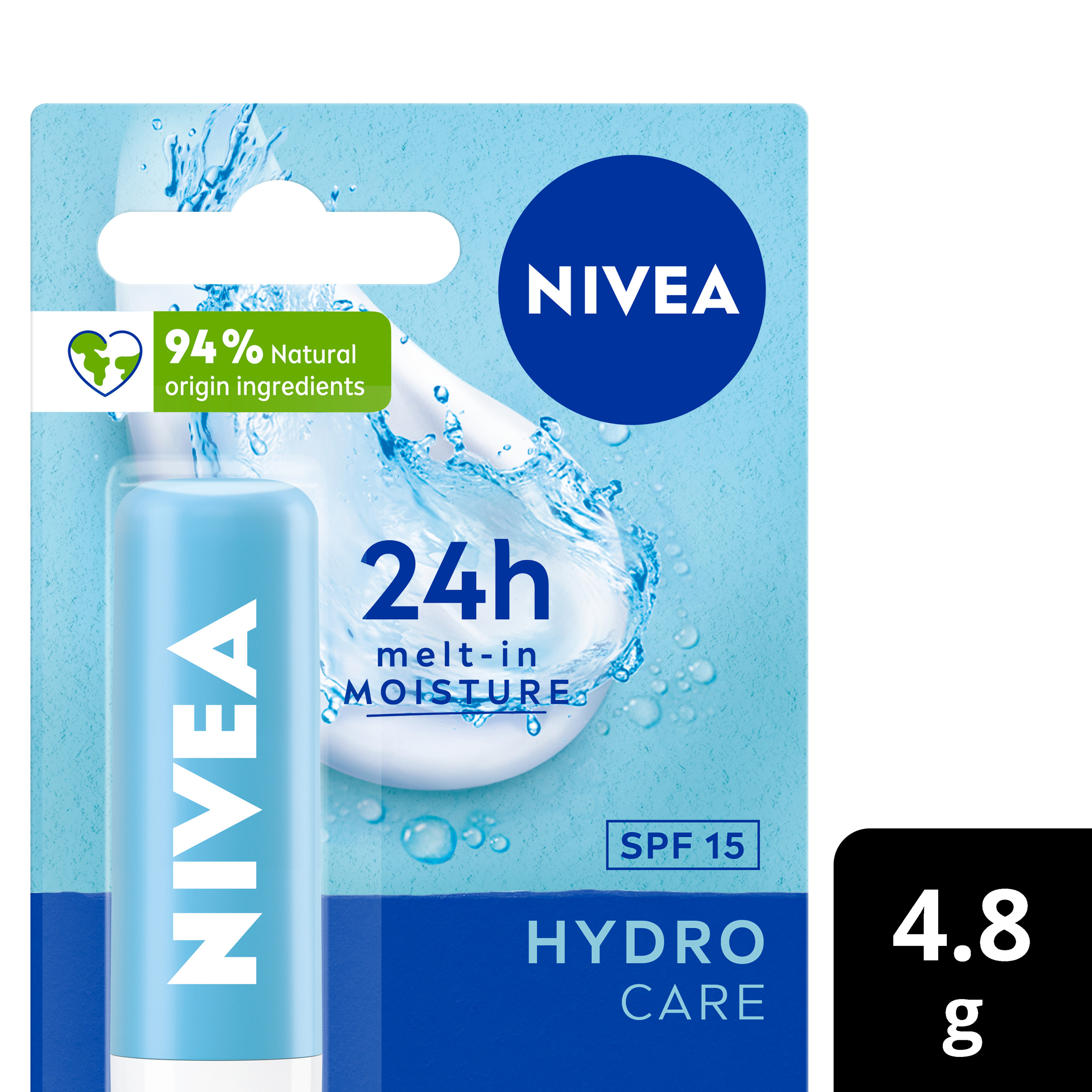 NIVEA LIP BALM STICK HYDRO CARE SPF15+ 4.8G - Image 9