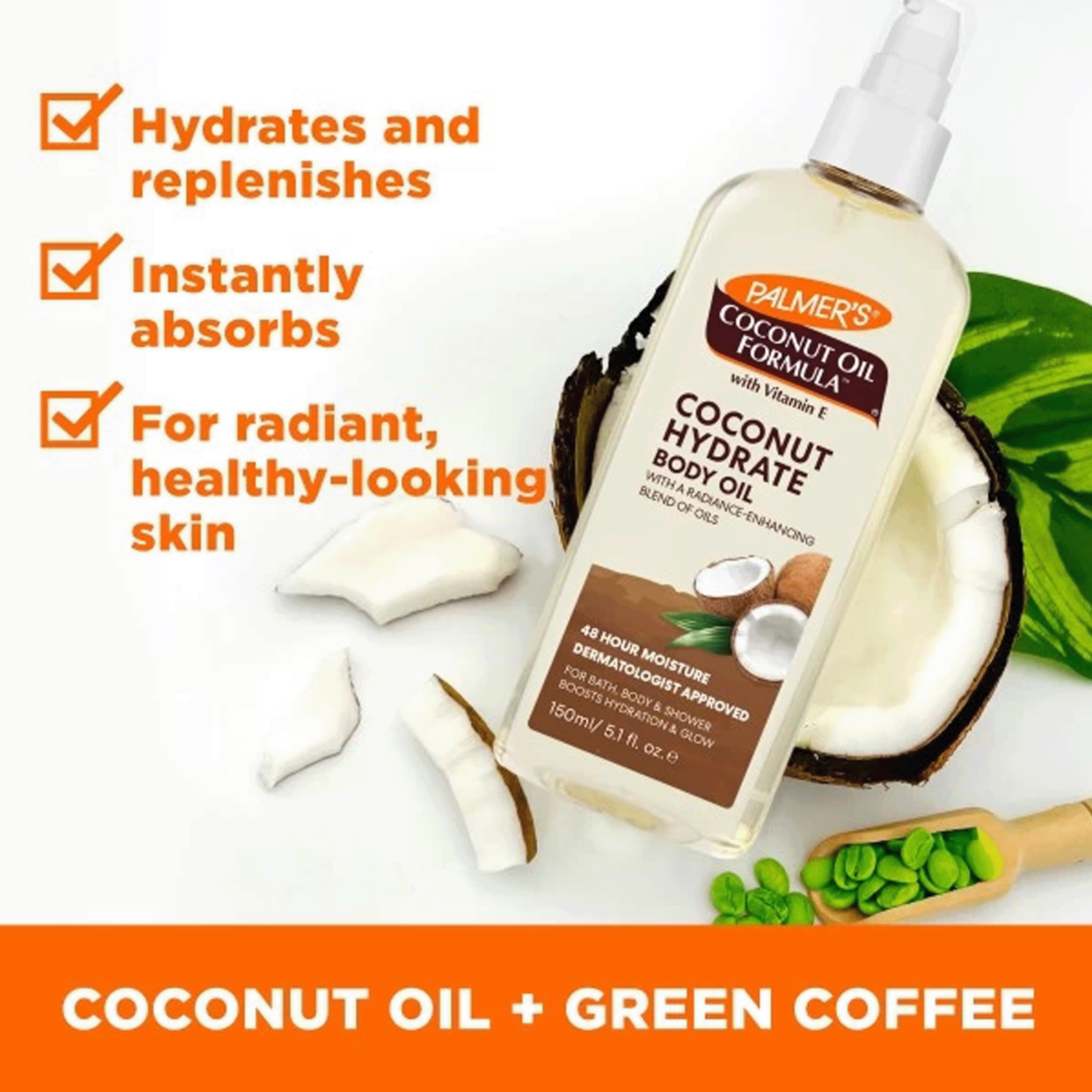 PALMERS COCONUT BODY OIL 150ML - Image 4
