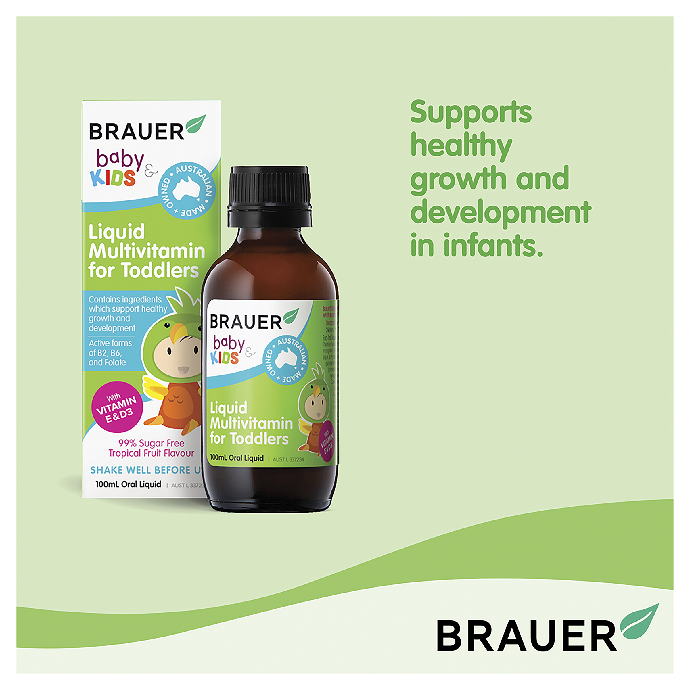 BRAUER BABY & KIDS MULTIVITAMIN LIQUID FOR TODDLERS 100ML - Image 7
