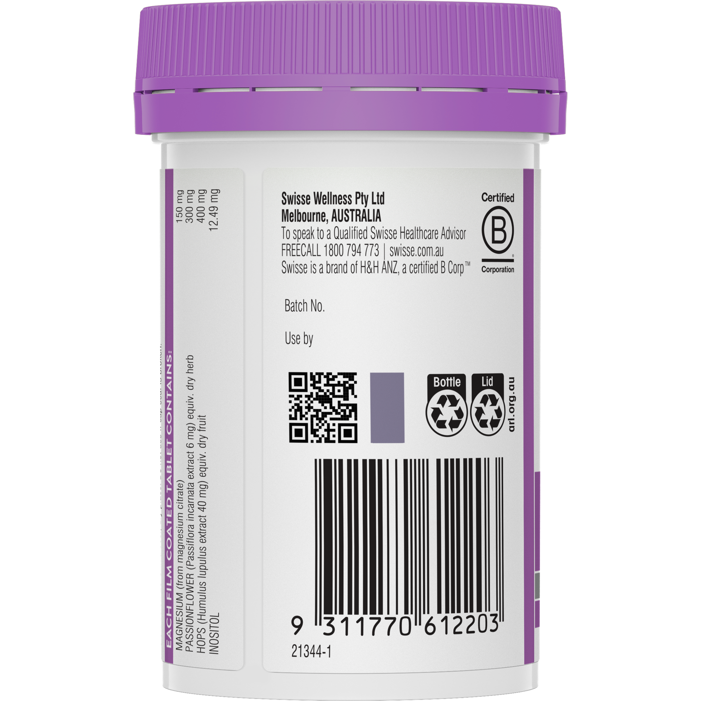 SWISSE MAGNESIUM + SLEEP 60 CAPSULES - Image 4