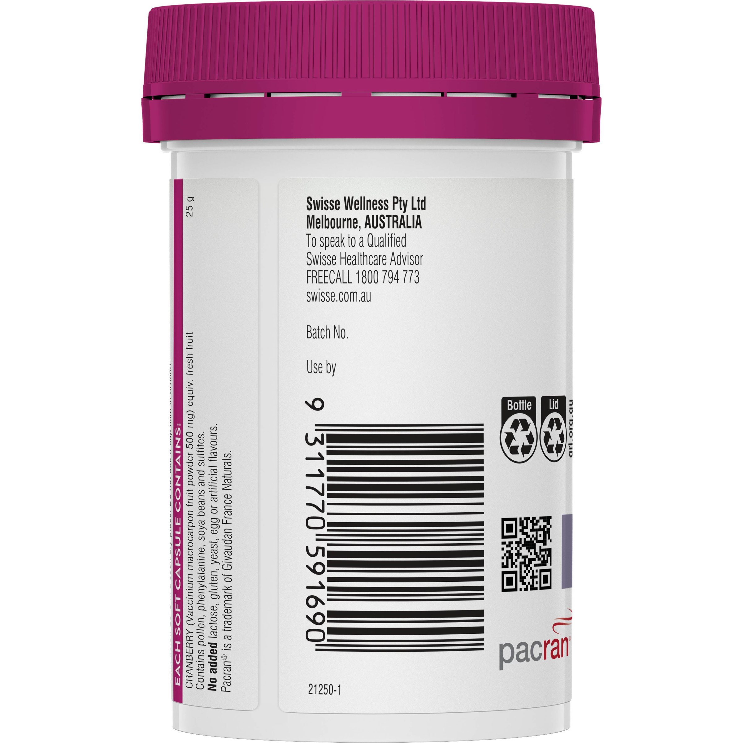SWISSE ULTIBOOST HIGH STRENGTH CRANBERRY 30 CAPSULES - Image 4