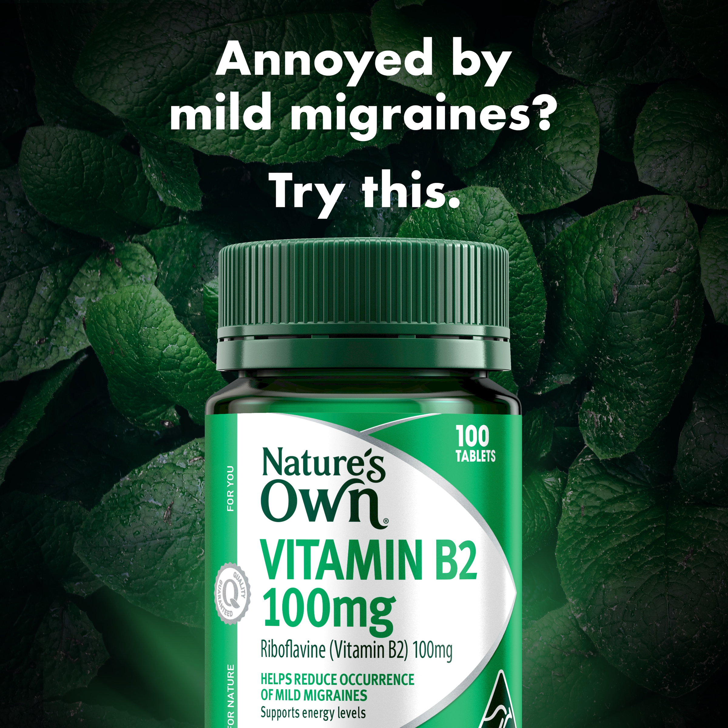 NATURES OWN VITAMIN B2 100MG 100 TABLETS - Image 3
