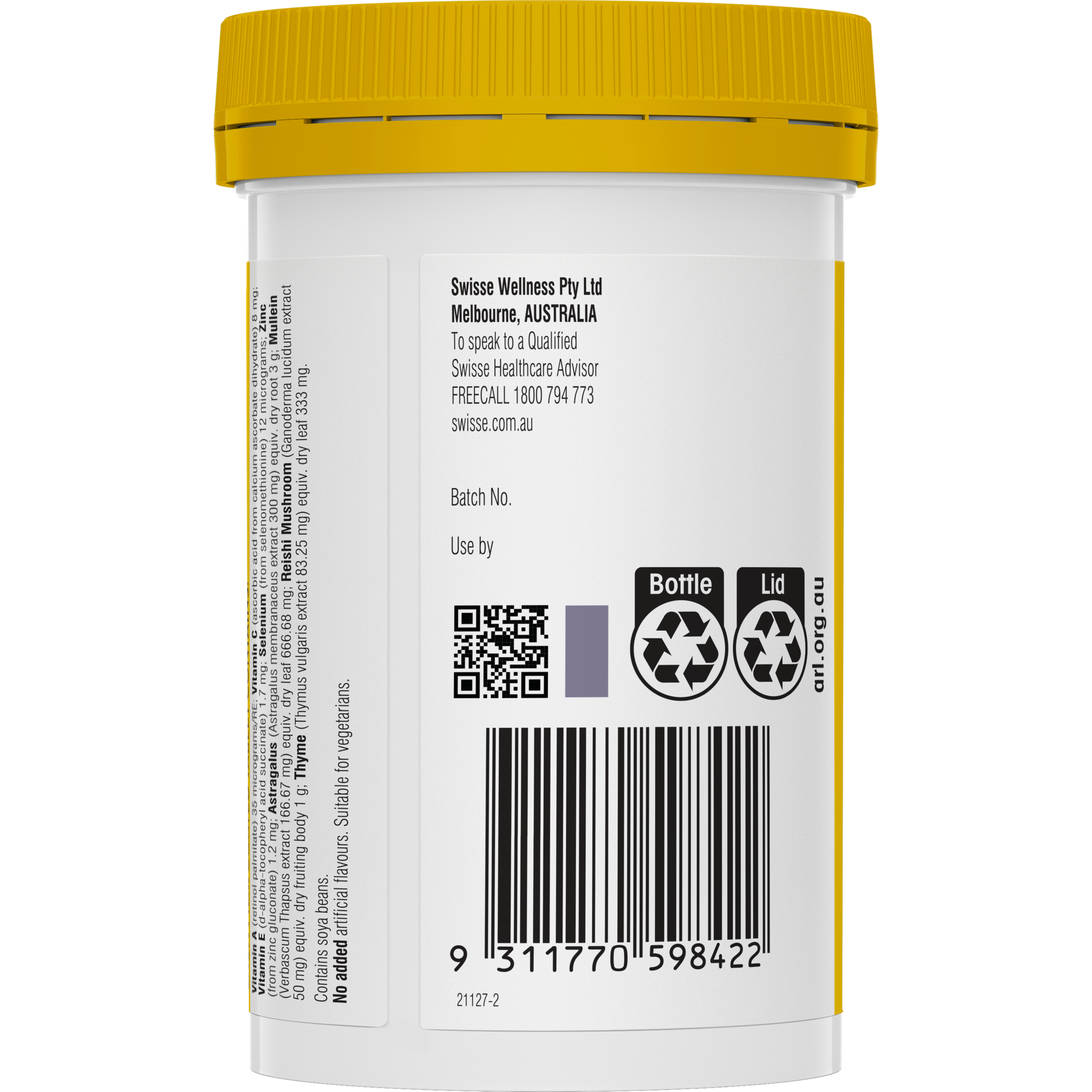 SWISSE ULTIBOOST LUNG HEALTH SUPPORT 90 TABLETS - Image 4