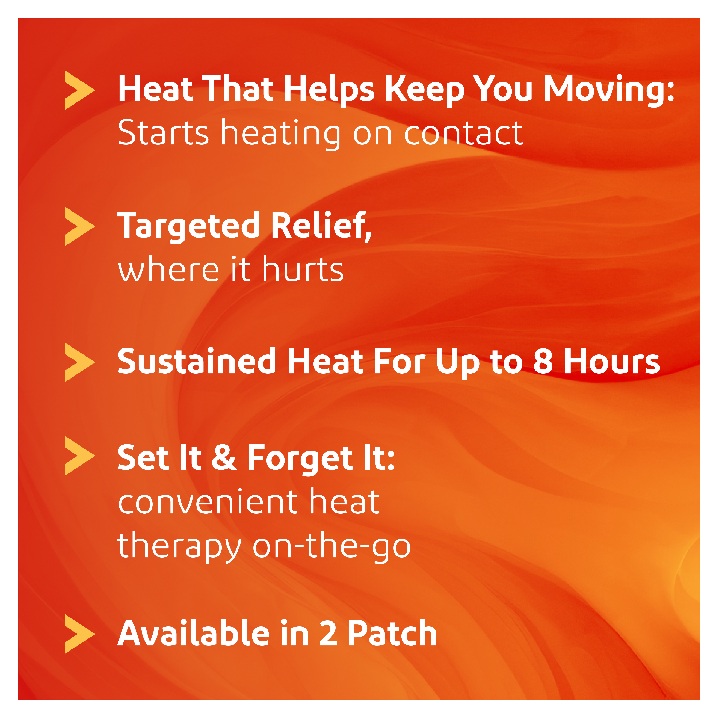 VOLTA HEAT PAIN RELIEF PATCH 2 PACK - Image 3