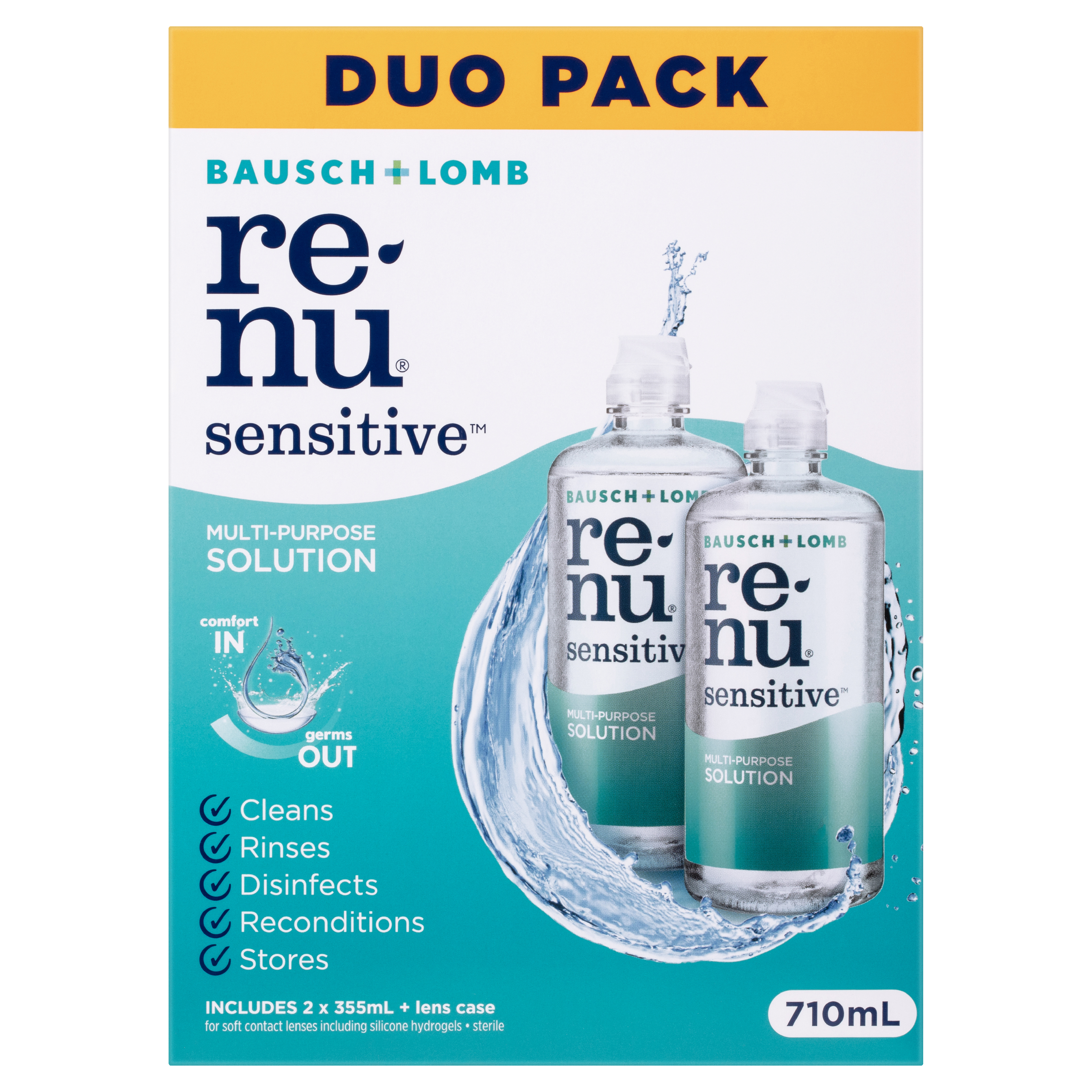 RENU SENSITIVE DUO SOLUTION 355ML 2 PACK - Image 2