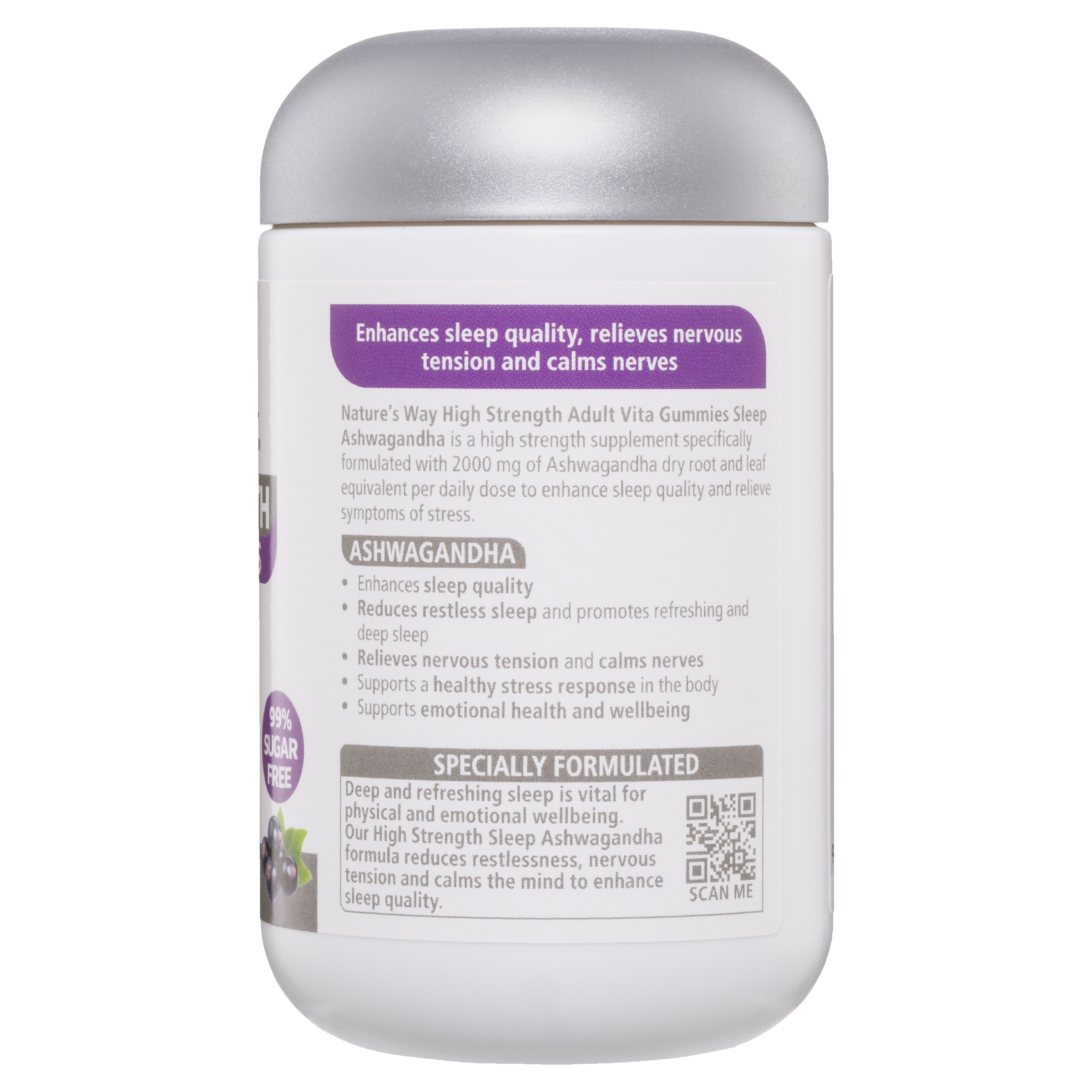 NATURES WAY HIGH STRENGTH SLEEP ASHWAGANDHA GUMMIES 40 - Image 2