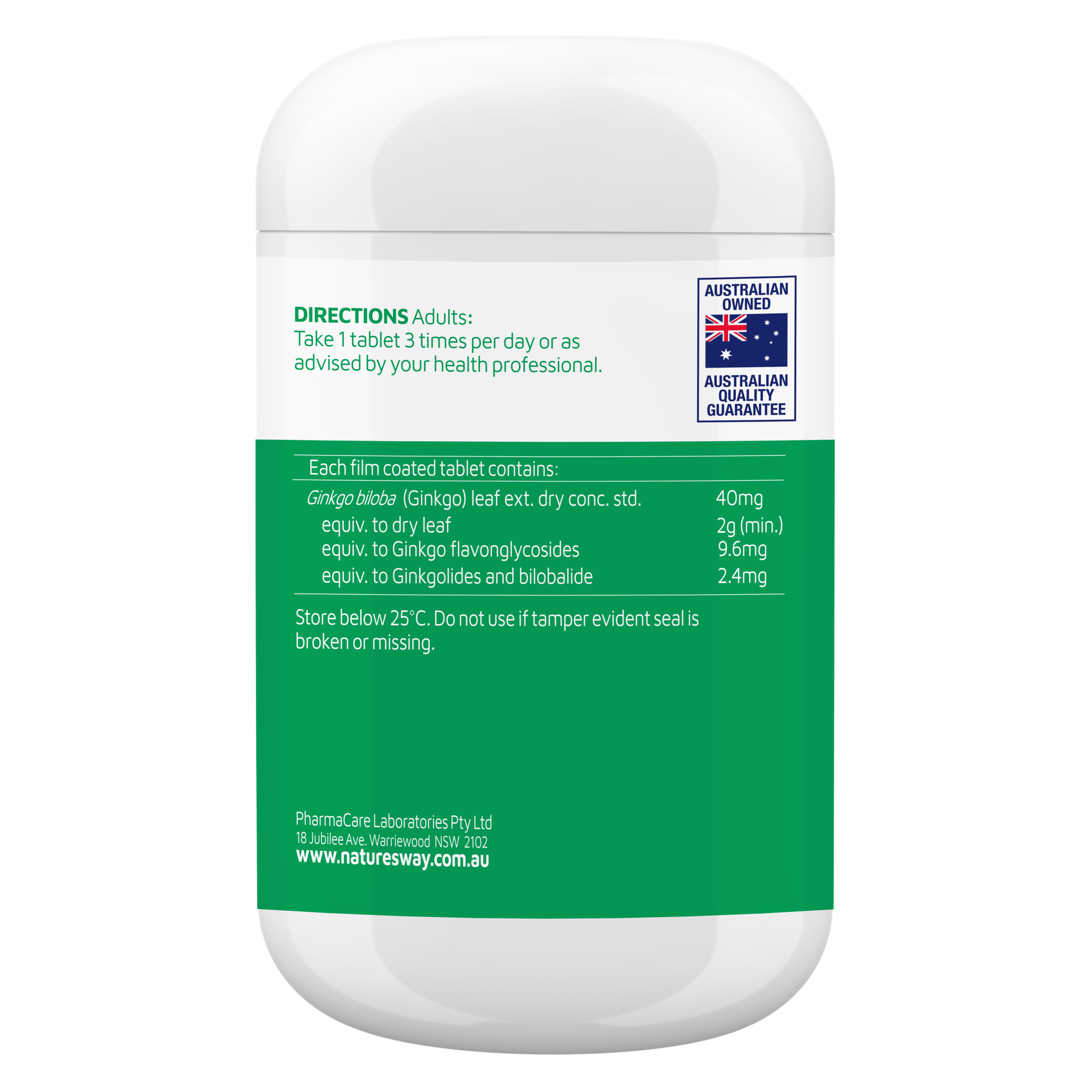 NATURES WAY 2000 BRAIN & MEMORY 120 TABLETS - Image 3