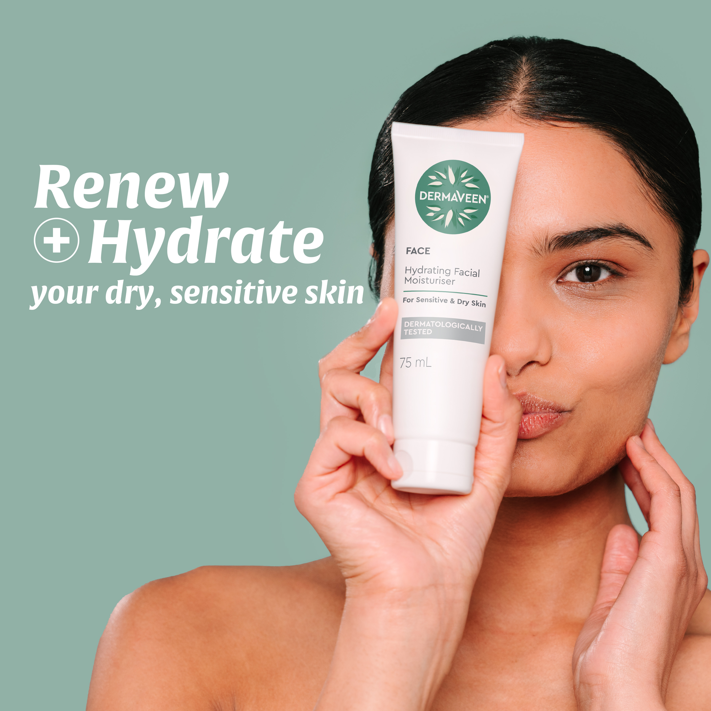 DERMAVEEN HYDRATING FACIAL MOISTURISER 75ML - Image 9