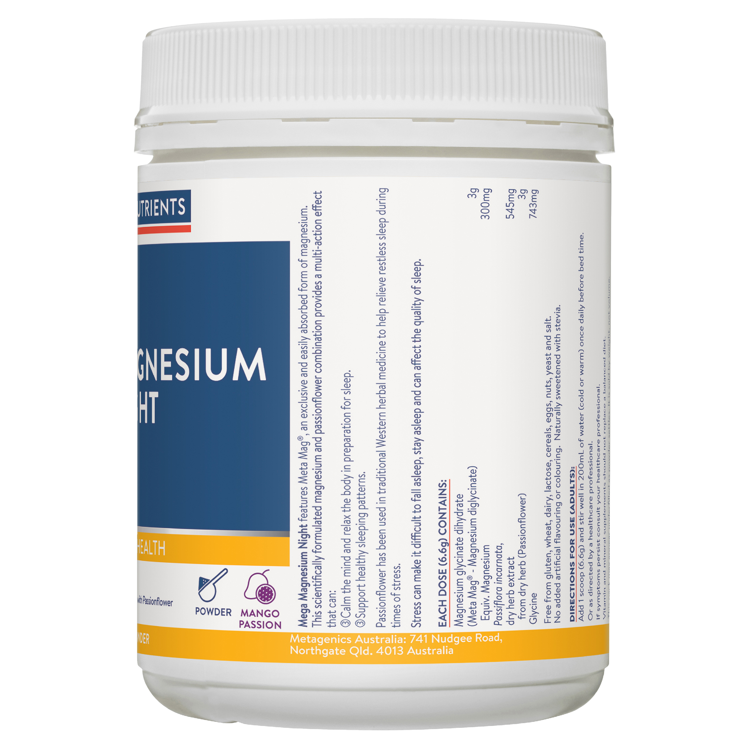 ETHICAL NUTRIENTS MEGA MAGNESIUM NIGHT 50 TABLETS - Image 3