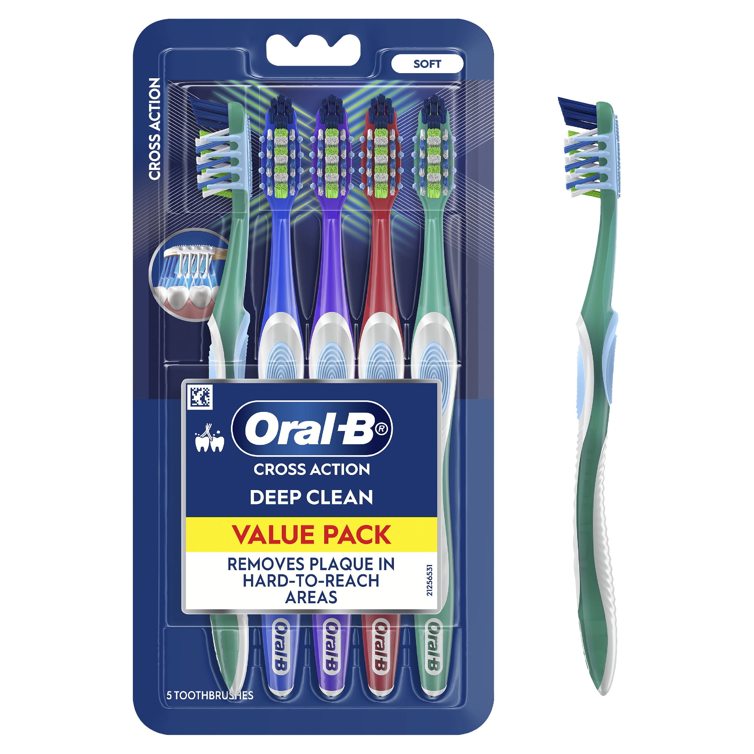 ORAL-B TOOTHBRUSH CROSS ACTION SOFT 5 PACK - Image 8