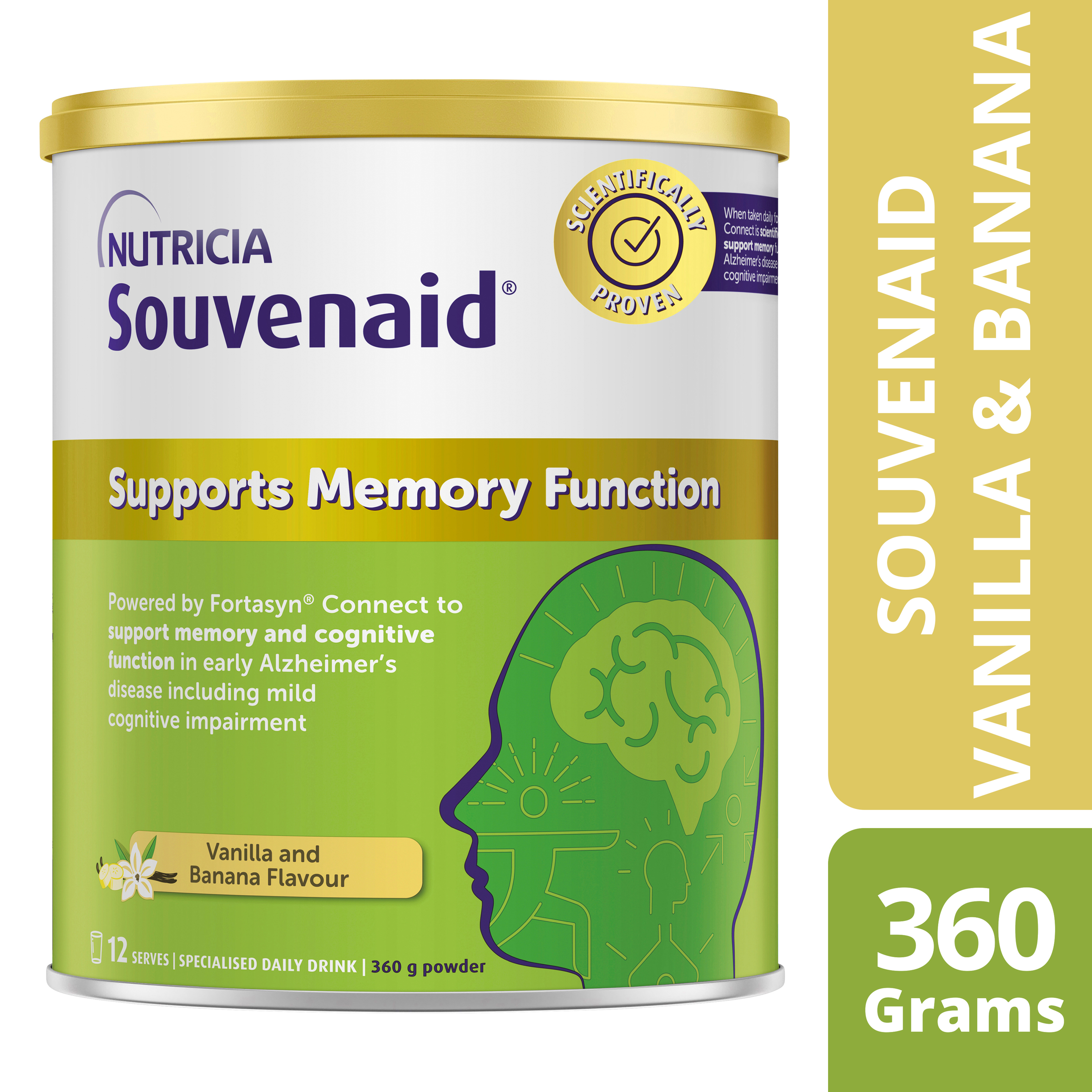 SOUVENAID VANILLA AND BANANA POWDER 360G - Image 9