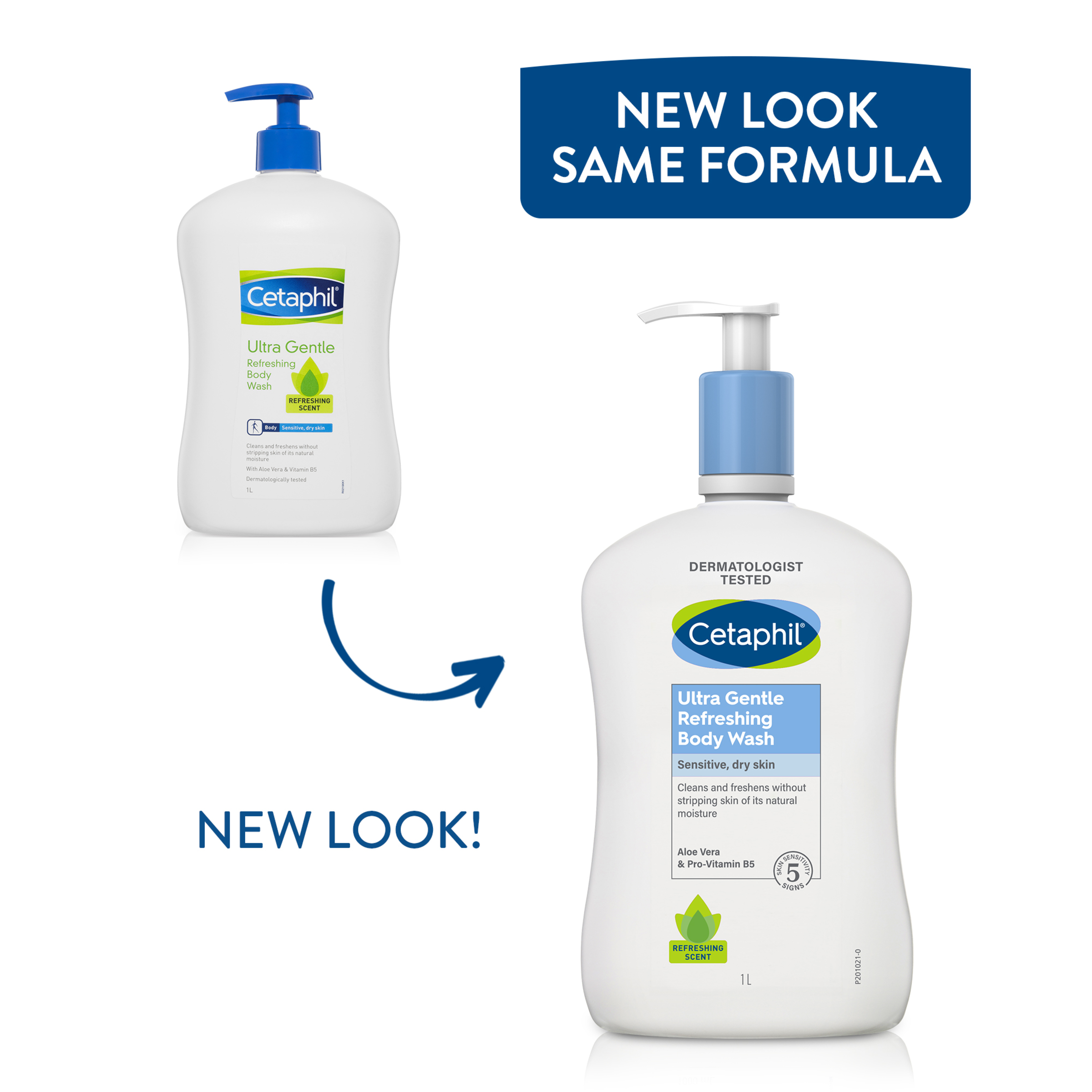 CETAPHIL ULTRA GENTLE REFRESHING BODY WASH 1 LITRE - Image 5