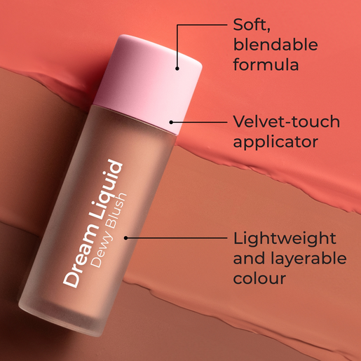 MCO BEAUTY DREAM LIQUID DEWY BLUSH SOFT PINK 4.6ML - Image 3