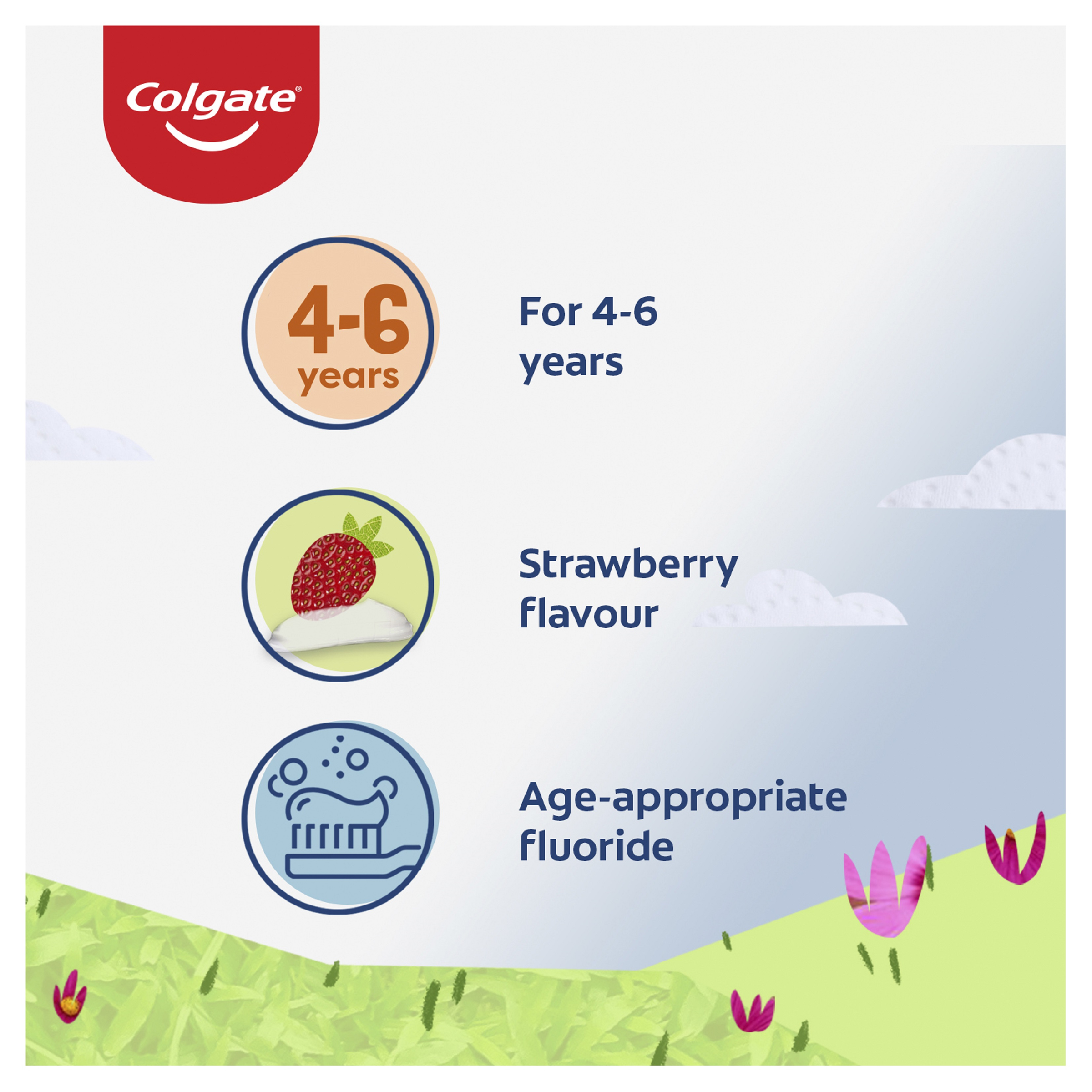 COLGATE TOOTHPASTE KIDS STRAWBERRY 4-6 YEARS 80G - Image 6