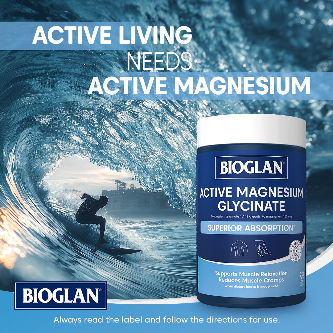 BIOGLAN ACTIVE MAGNESIUM GLYCINATE 200 TABLETS - Image 4
