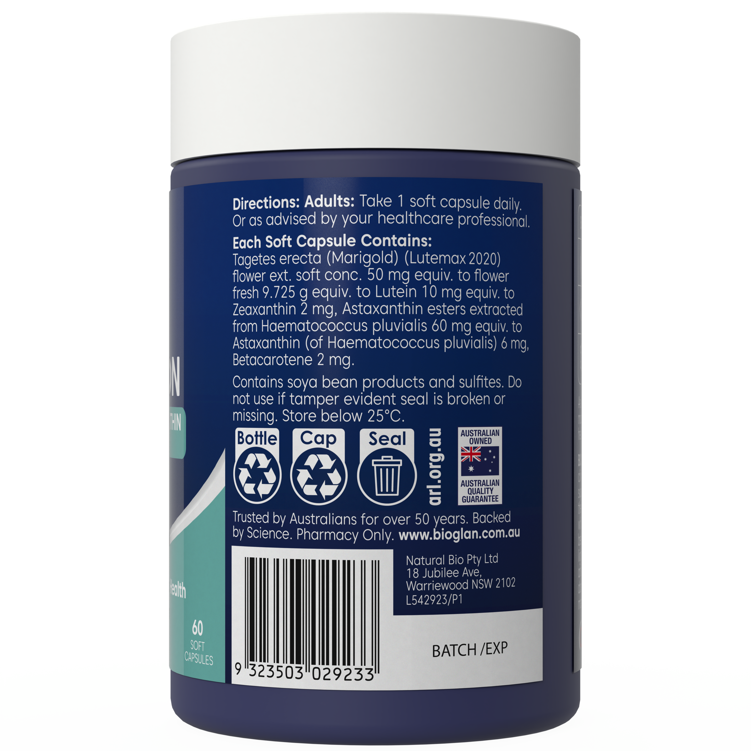 BIOGLAN HEALTHY EYES & VISION 60 CAPSULES - Image 3