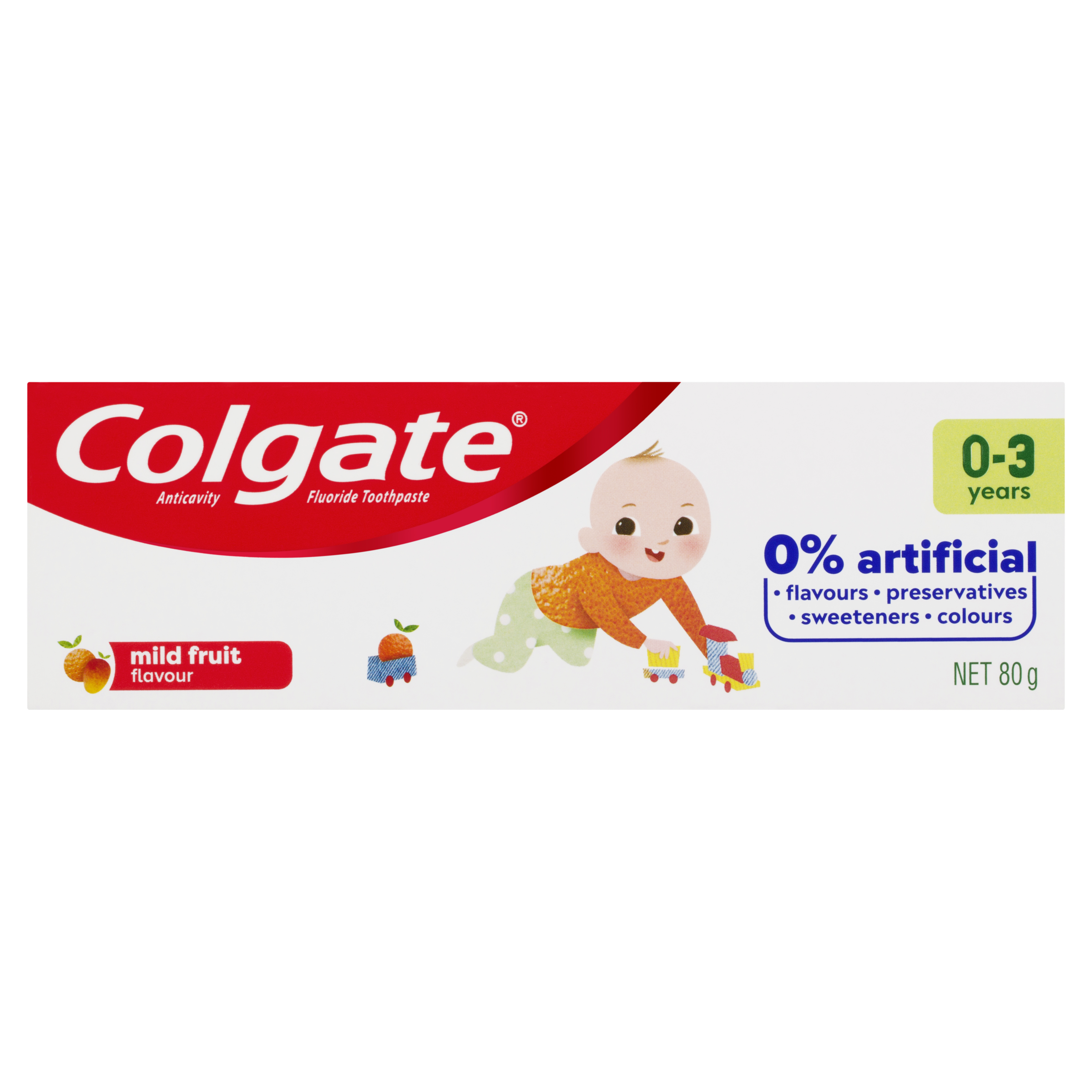 COLGATE TOOTHPASTE KIDS MILD FRUIT 0-3 YEARS 80G - Image 2