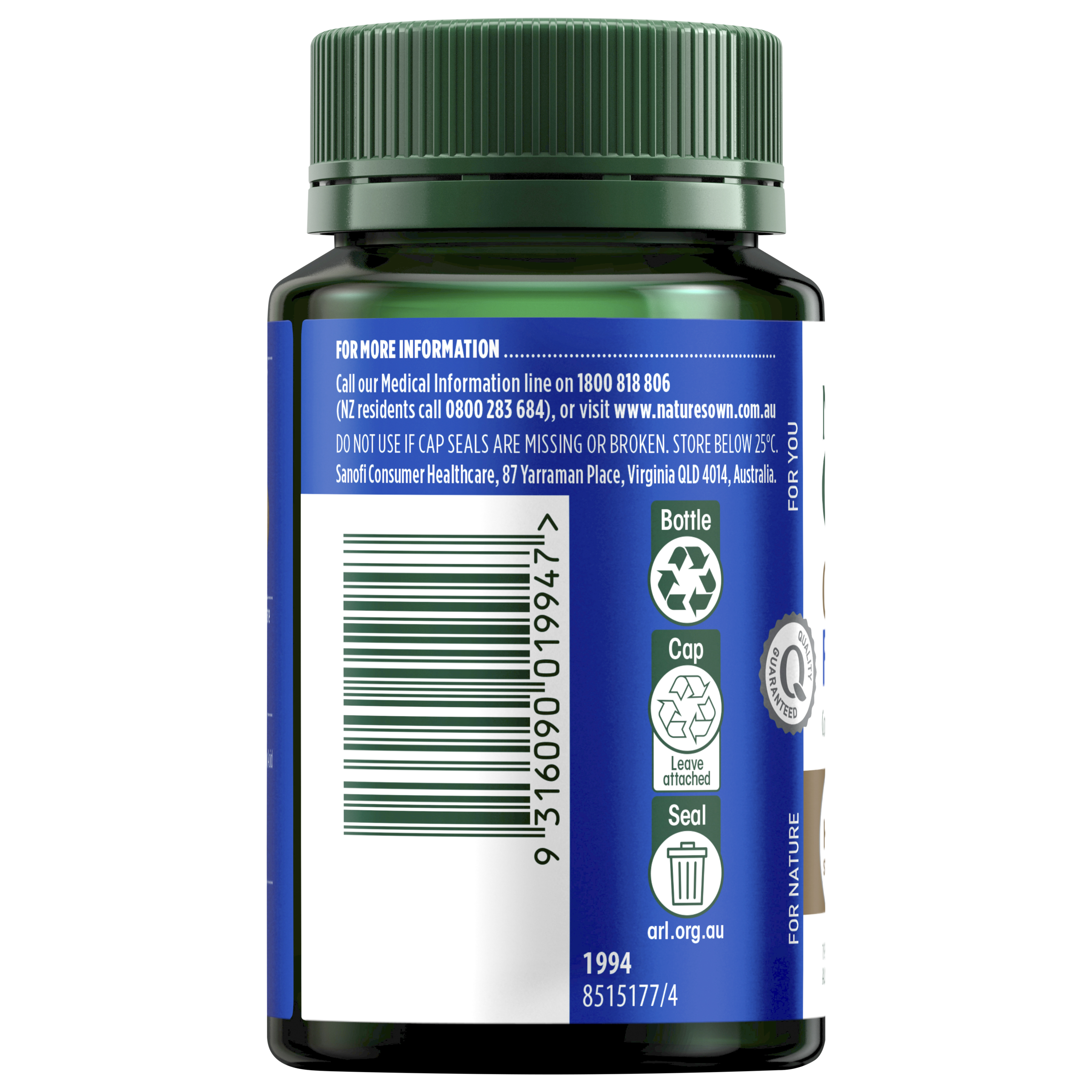 NATURES OWN CONCENTRATED FISH OIL 4 IN 1 60 CAPSULES - Image 3