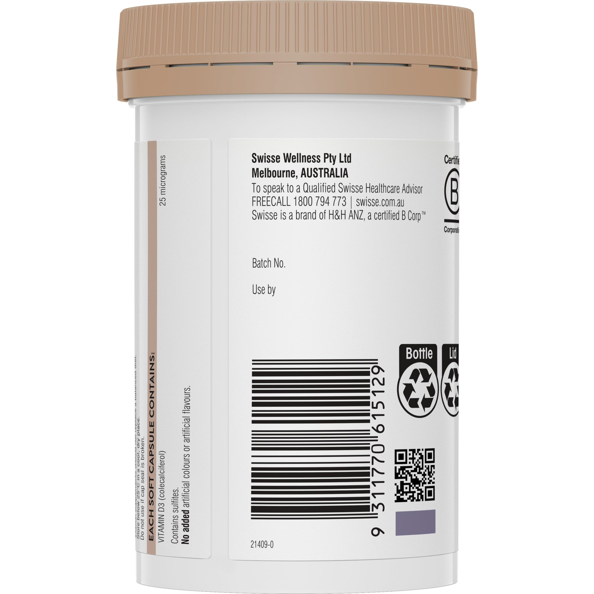 SWISSE ULTIBOOST  VITAMIN D 400 CAPSULES - Image 4
