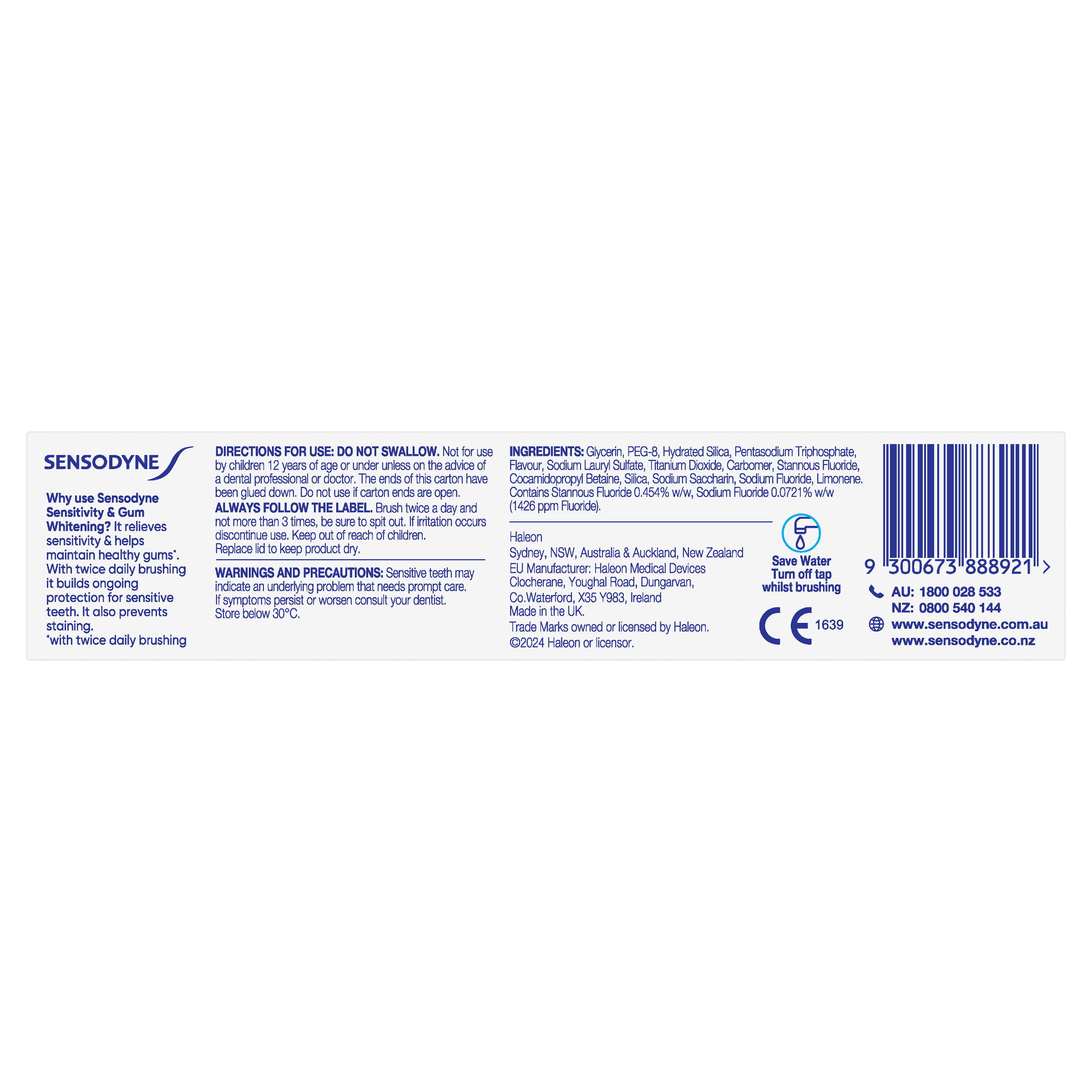 SENSODYNE SENSITIVITY & GUM TOOTHPASTE DUAL ACTION 100G - Image 3