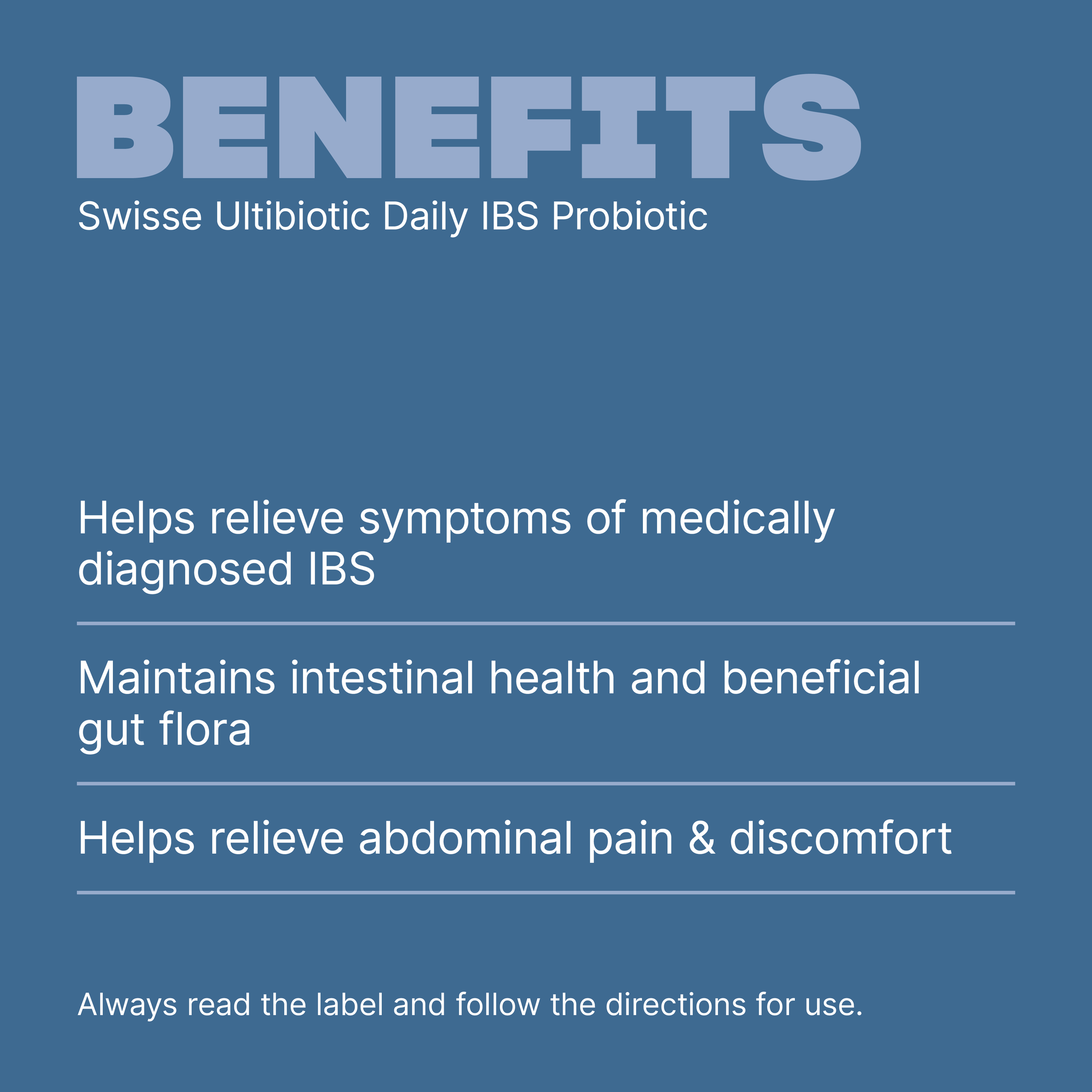 SWISSE ULTIBIOTIC DAILY IBS PROBIOTIC 30 CAPSULES - Image 3