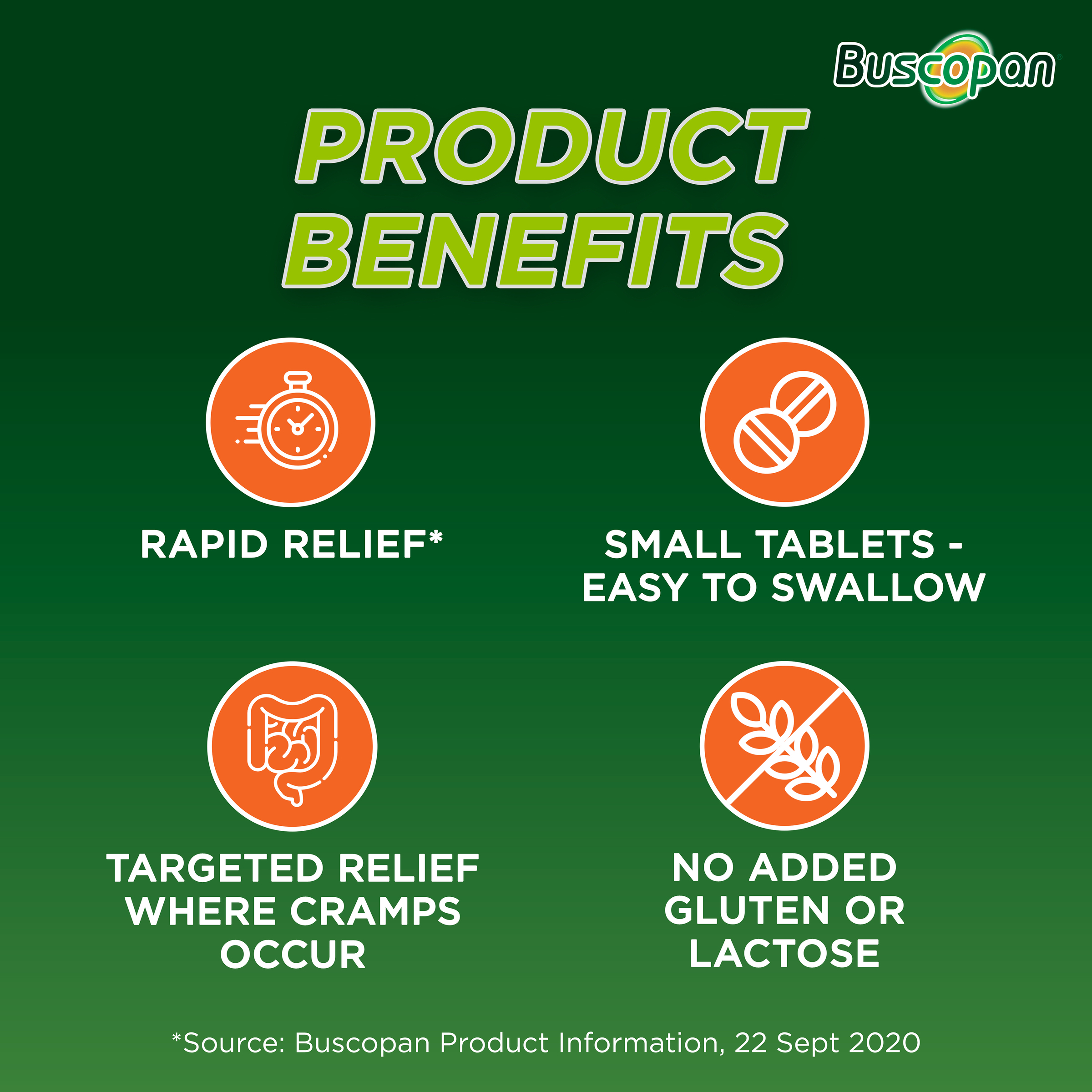 BUSCOPAN 10MG 20 TABLETS - Image 9
