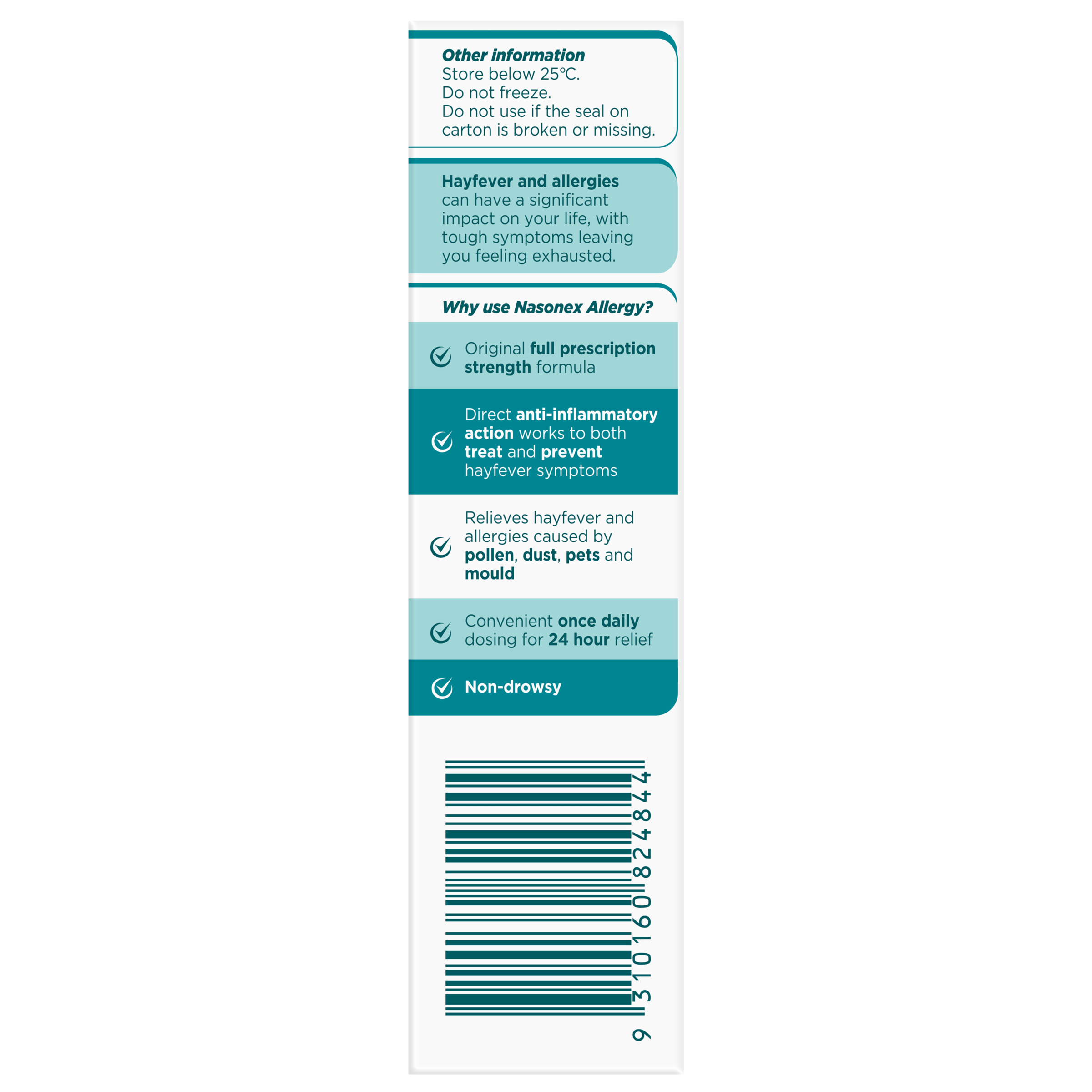 NASONEX ALLERGY 140 METERED DOSE SPRAY - Image 3