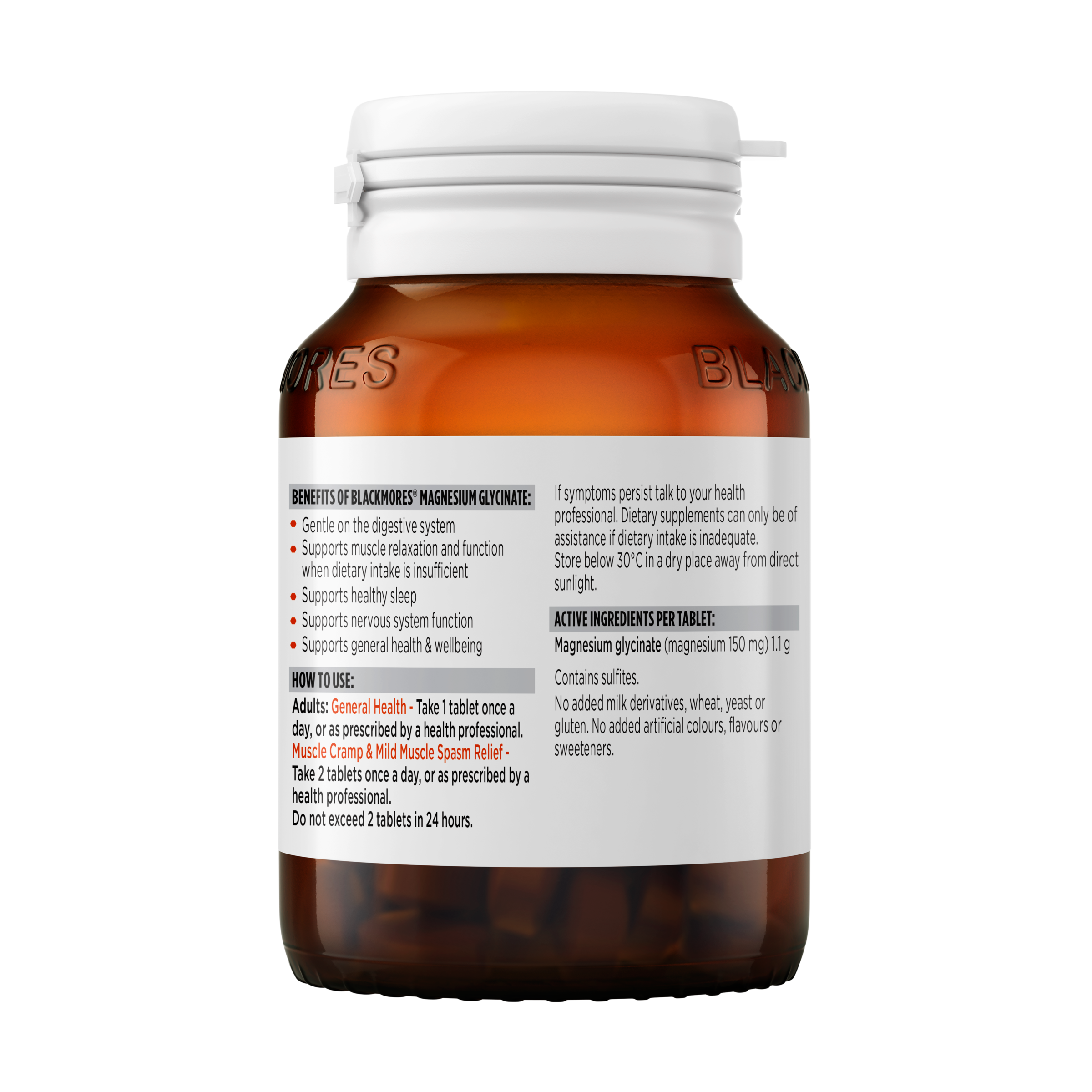 Blackmores Magnesium Glycinate 50 Tablets - Image 2