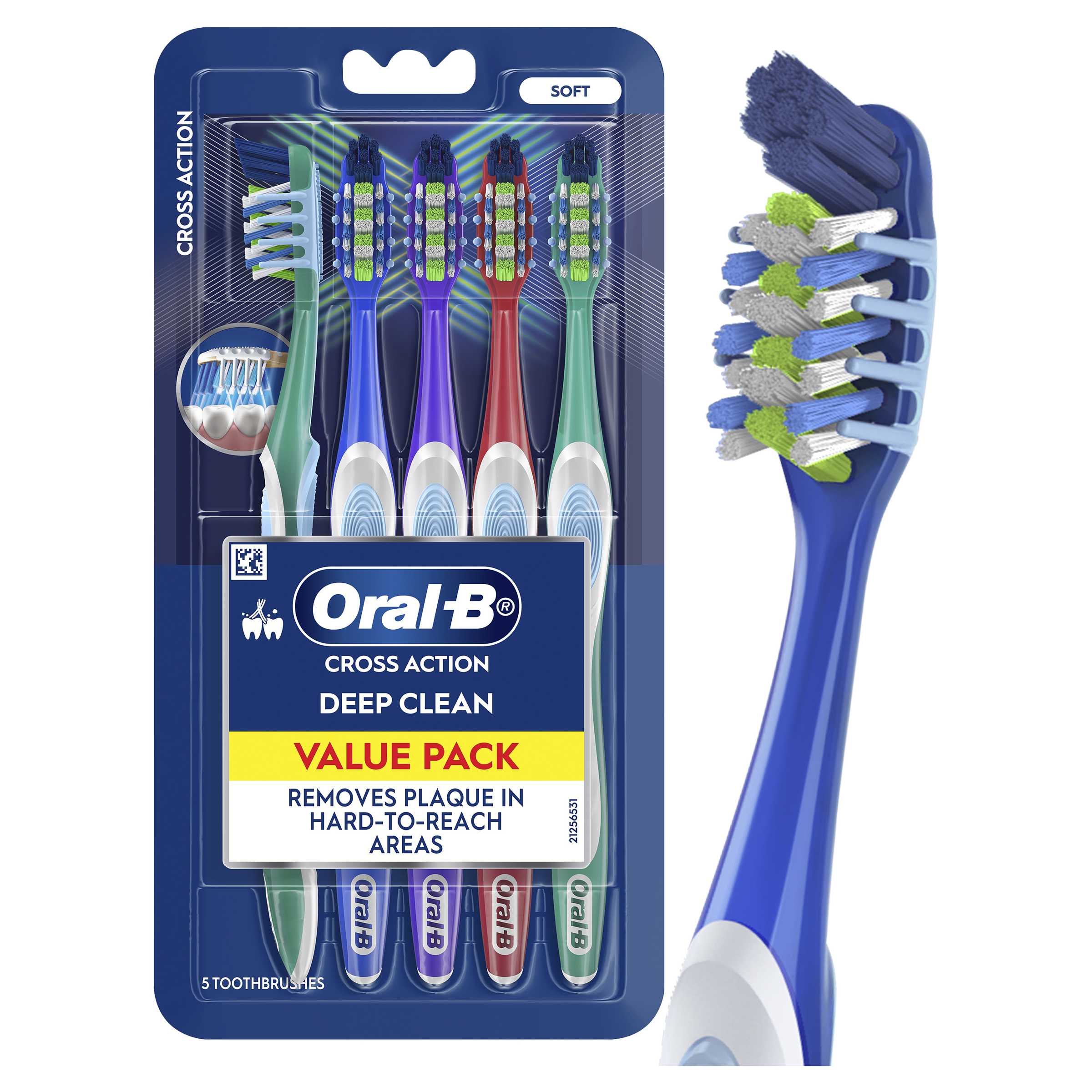 ORAL-B TOOTHBRUSH CROSS ACTION SOFT 5 PACK - Image 9