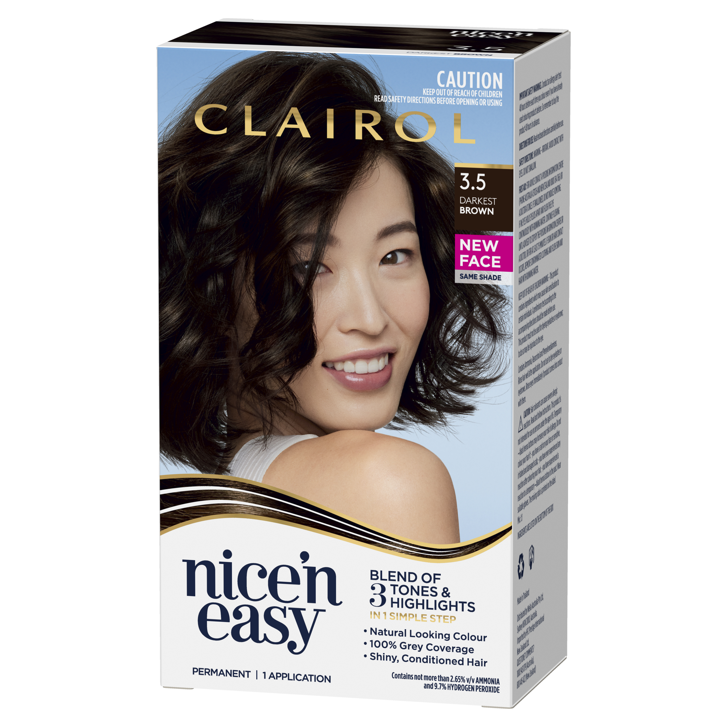 CLAIROL NICE N EASY 3.5 DARKEST BROWN - Image 8