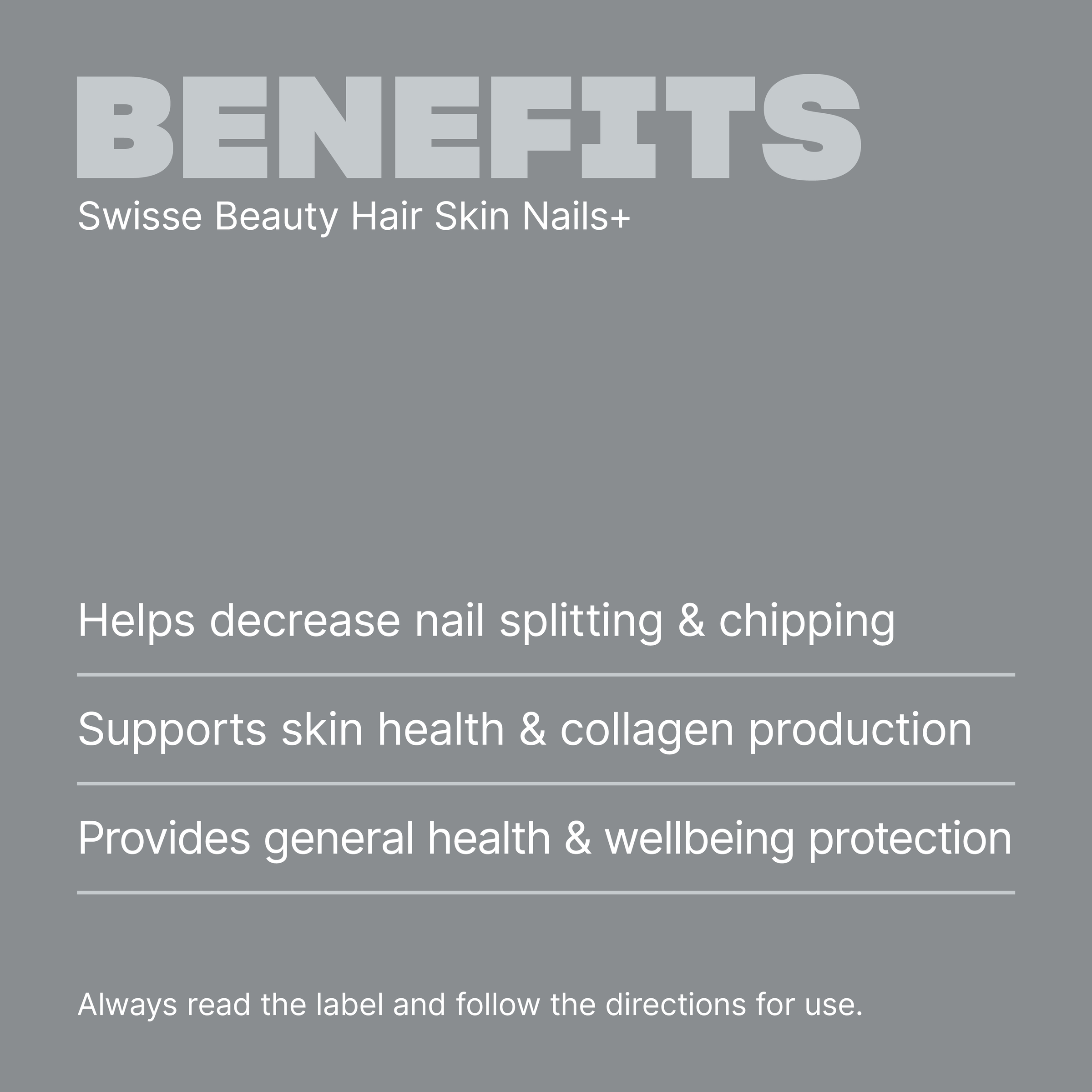 SWISSE  ULTIBOOST HAIR SKIN NAILS 60 TABLETS - Image 3