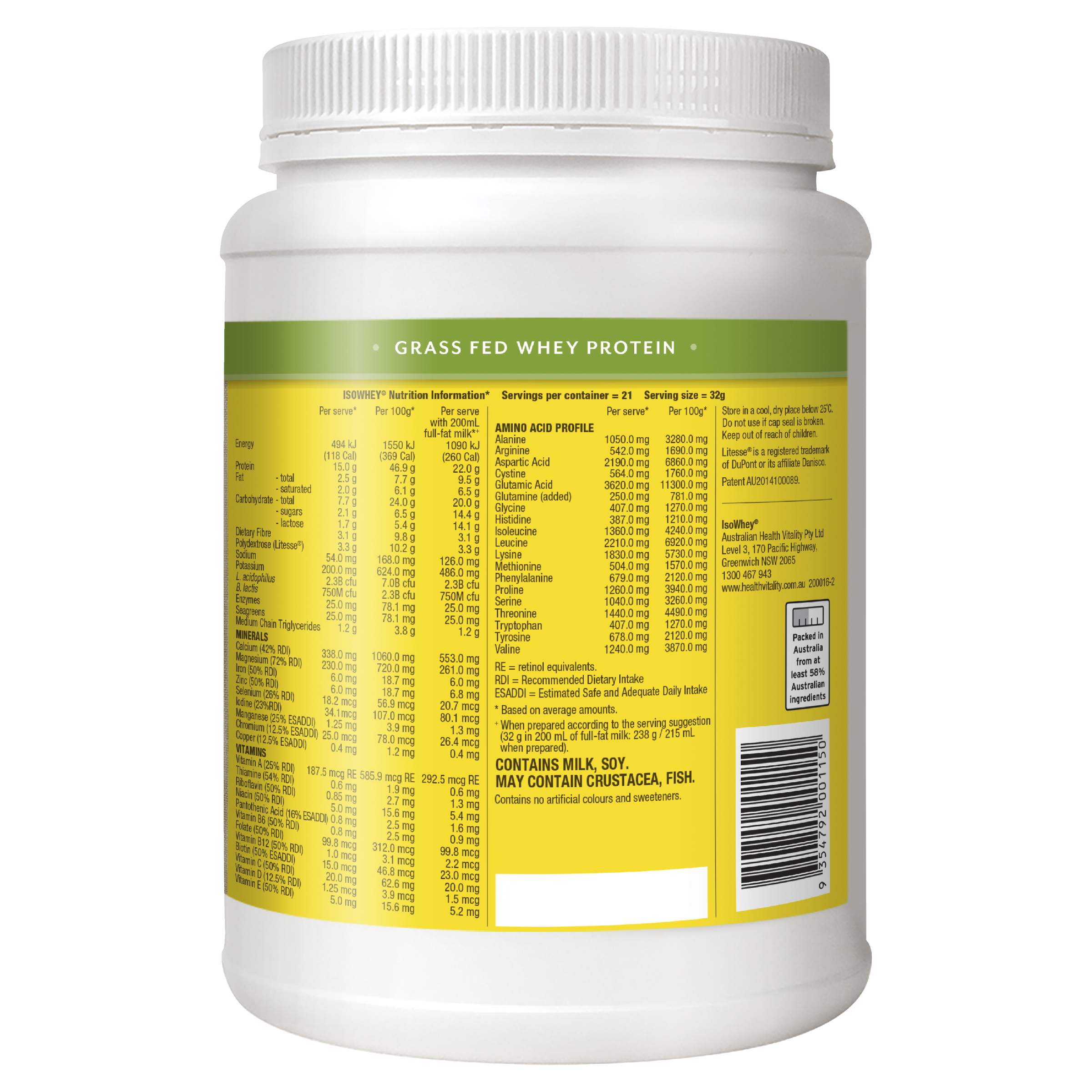 ISOWHEY COMPLETE BANANA SMOOTHIE 672G - Image 3
