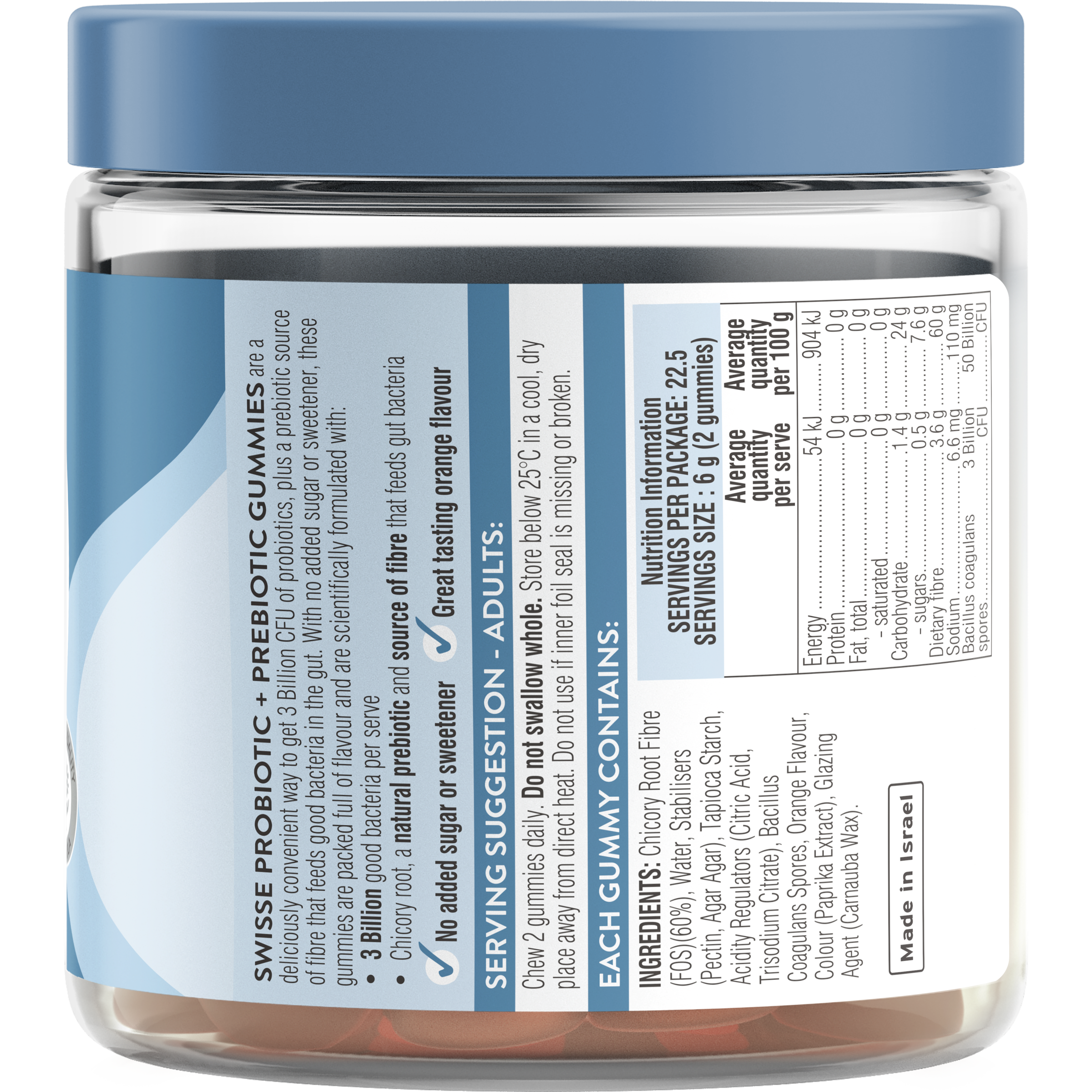 SWISSE PROBIOTIC + PREBIOTIC 45 GUMMIES - Image 2