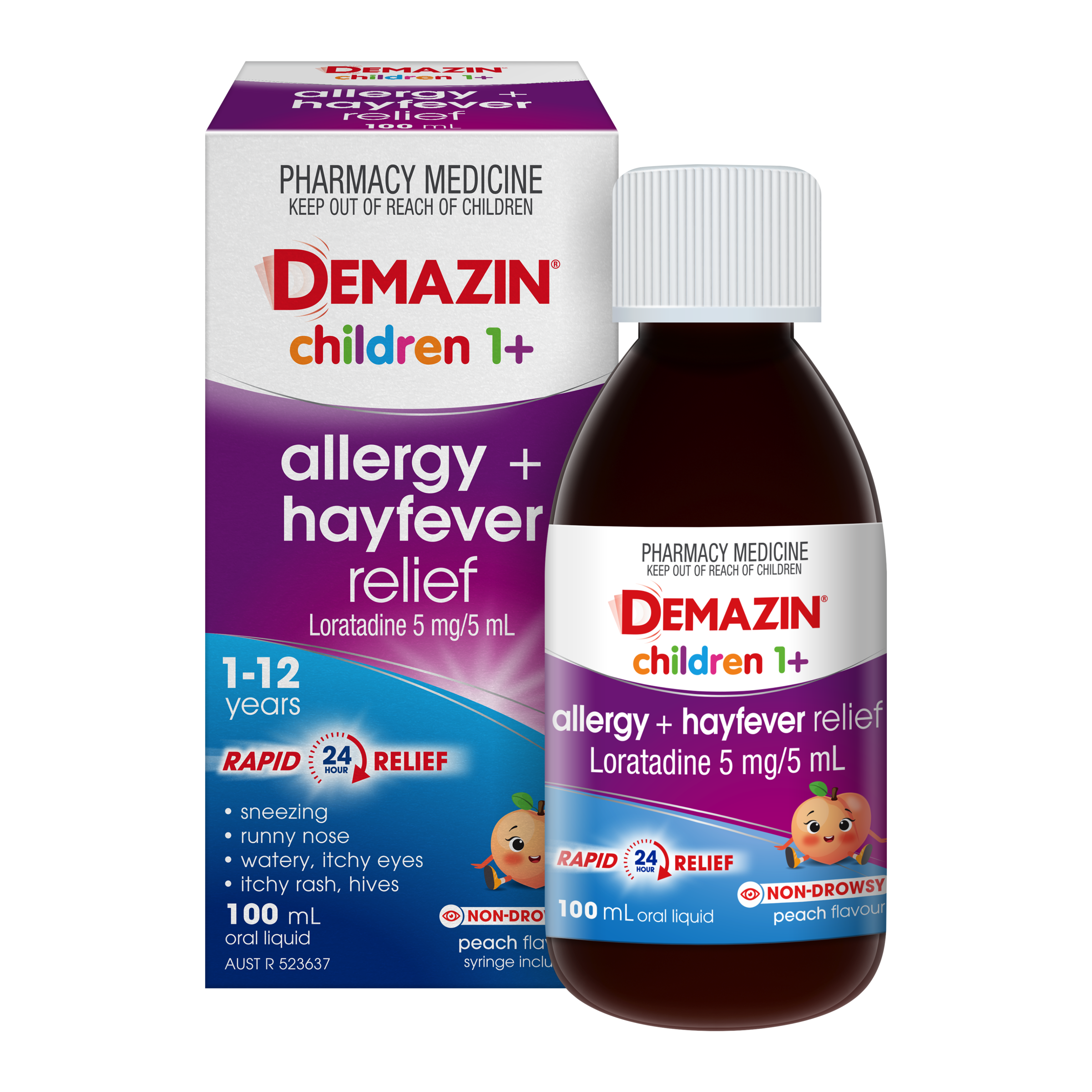 Demazin Children Allergy + Hayfever Relief 100ml - Image 4