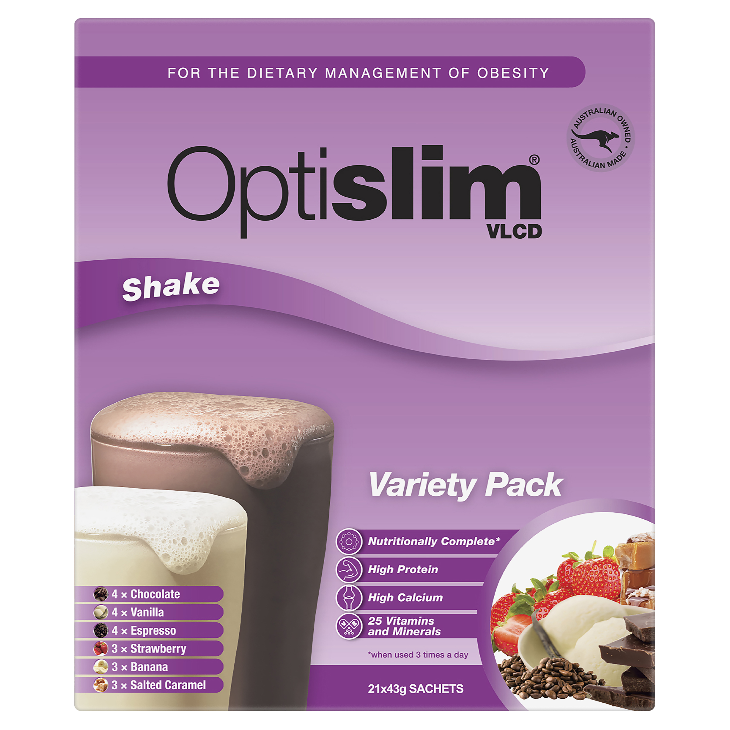 OPTISLIM VLCD SHAKE VARIETY 43G 21 PACK - Image 6