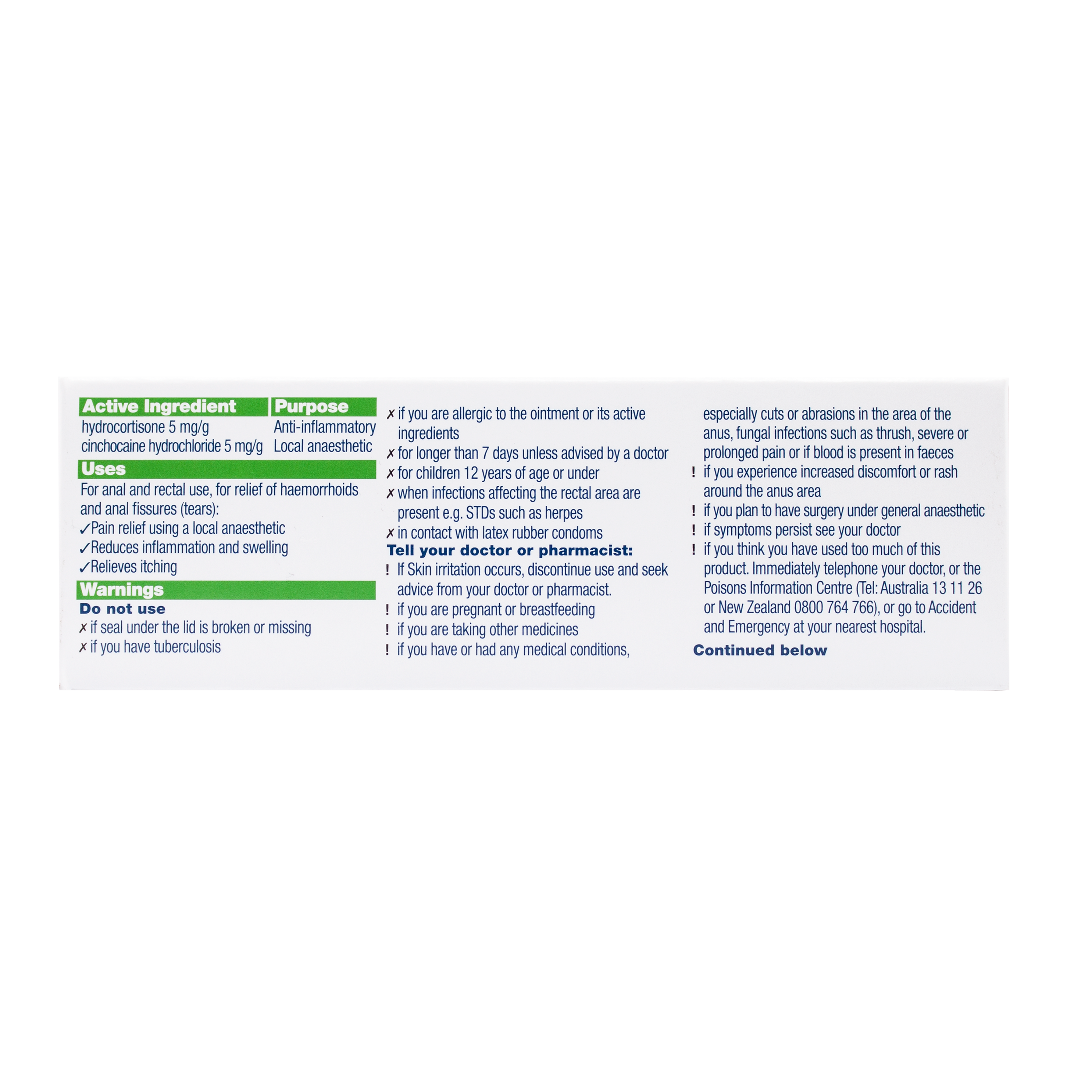PROCTOSEDYL HAEMORRHOID RELIEF OINTMENT 30G - Image 2