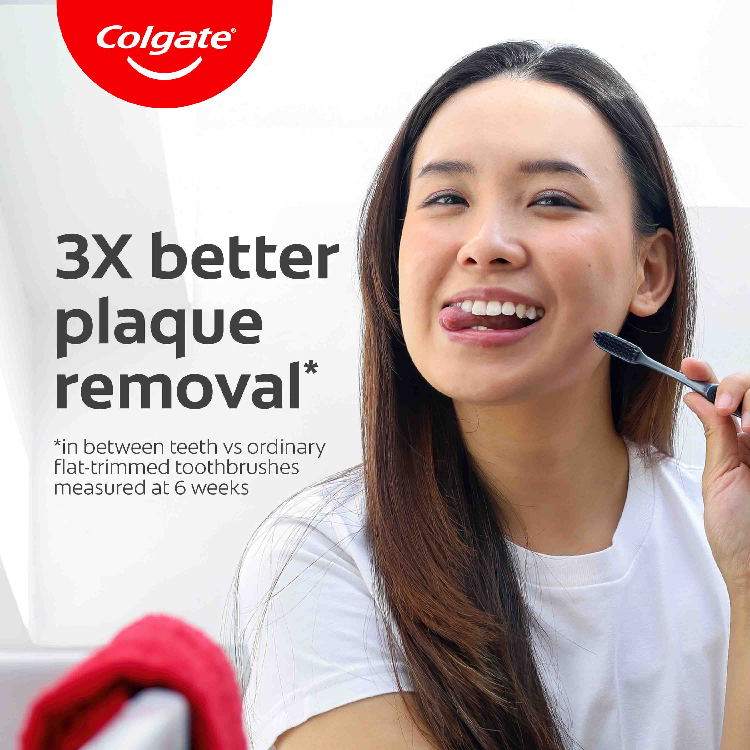 COLGATE TOOTHBRUSH SLIM CHARCOAL SOFT 1 PACK - Image 4