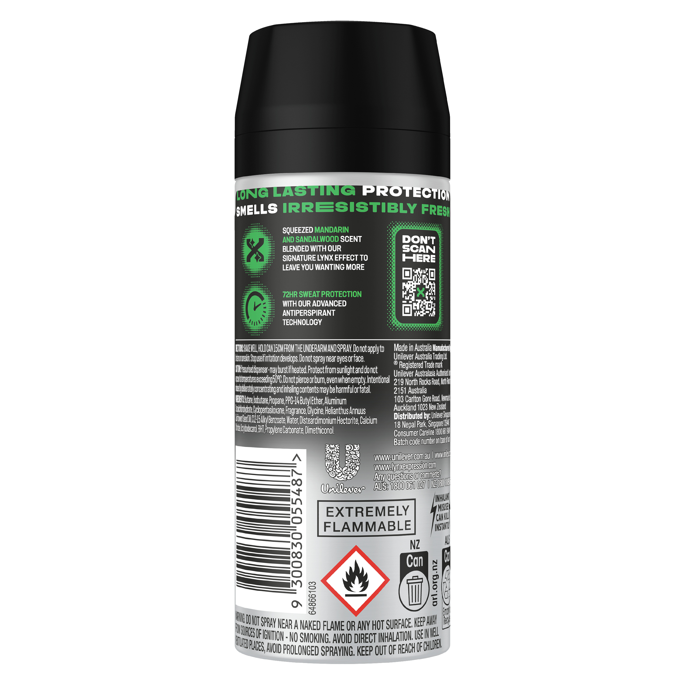 LYNX MEN ANTIPERSPIRANT AFRICA 72HR 165ML - Image 2