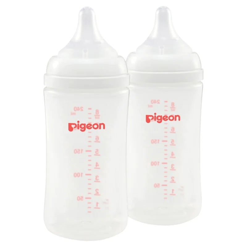 PIGEON BOTTLE SOFT TOUCH III WIDE NECK 3+ MONTHS PP 240ML 2 PACK - Image 2